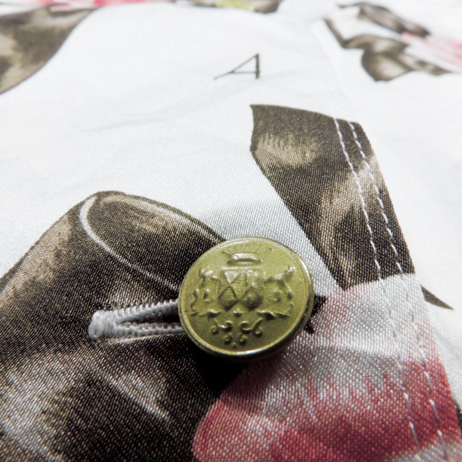 Balmain PIERRE BALMAIN FLOWER RIBBON MONOGRAM LONG SLEEVE SHIRT Size M / US 6-8 / IT 42-44 - 9 Thumbnail