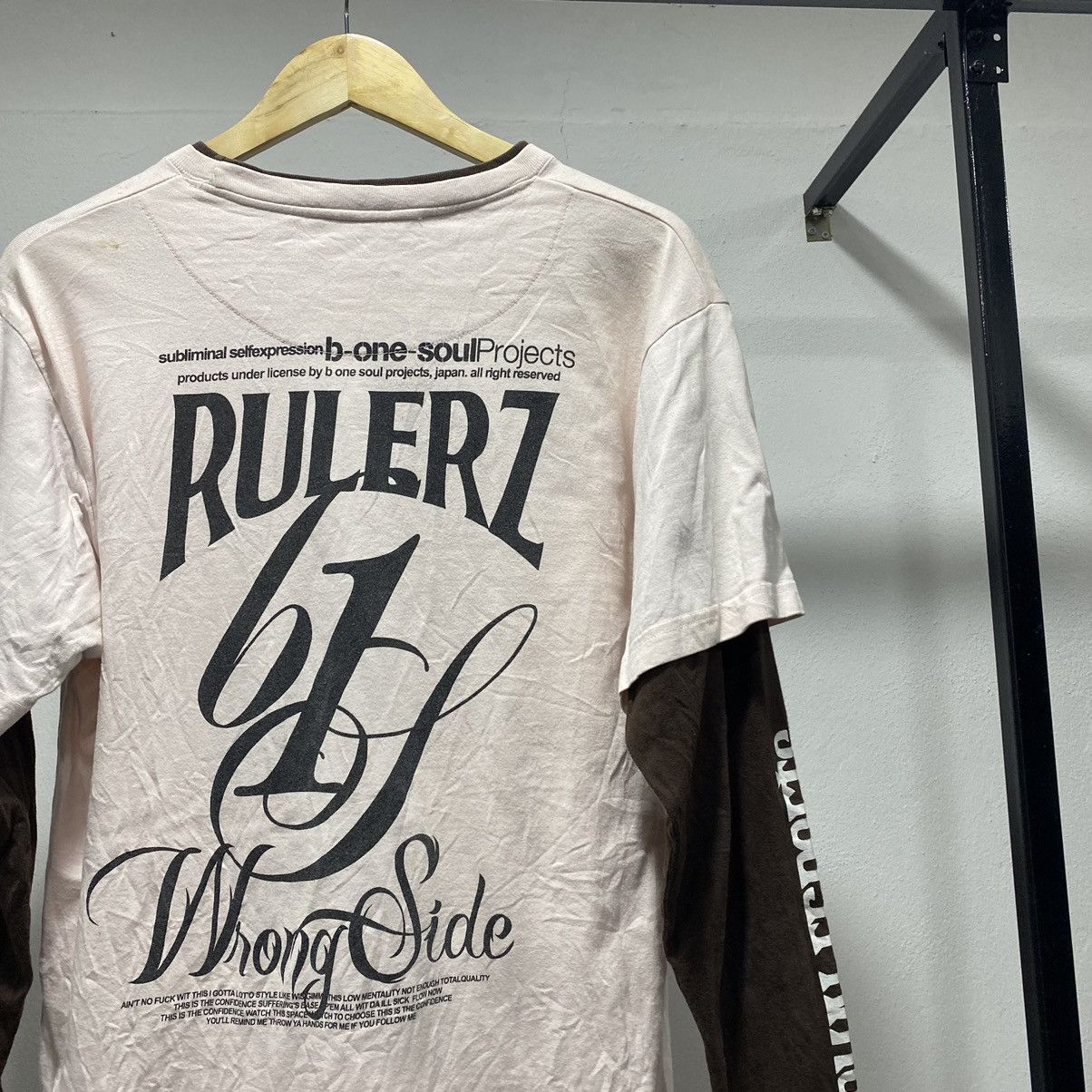Japanese Brand Sick☠️ B-One-Soul Y2K Poem Ls Tee Punk Wording Grunge 90s Size US M / EU 48-50 / 2 - 14 Thumbnail