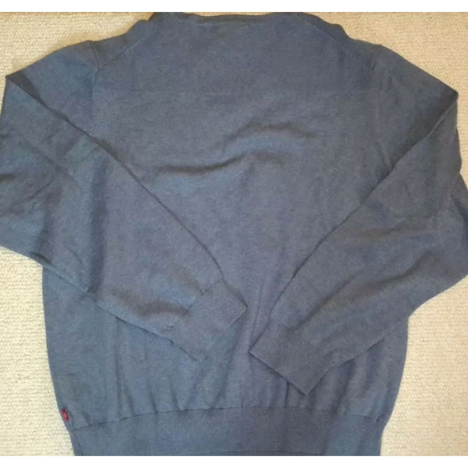 Izod IZOD Mens V-Neck Sweater Long Sleeve 100% Cotton Blue XXL NWT Pullover Knit Regular Size 2XL Mens Cute Logo Plain Solid Classic Size US XXL / EU 58 / 5 - 4 Thumbnail
