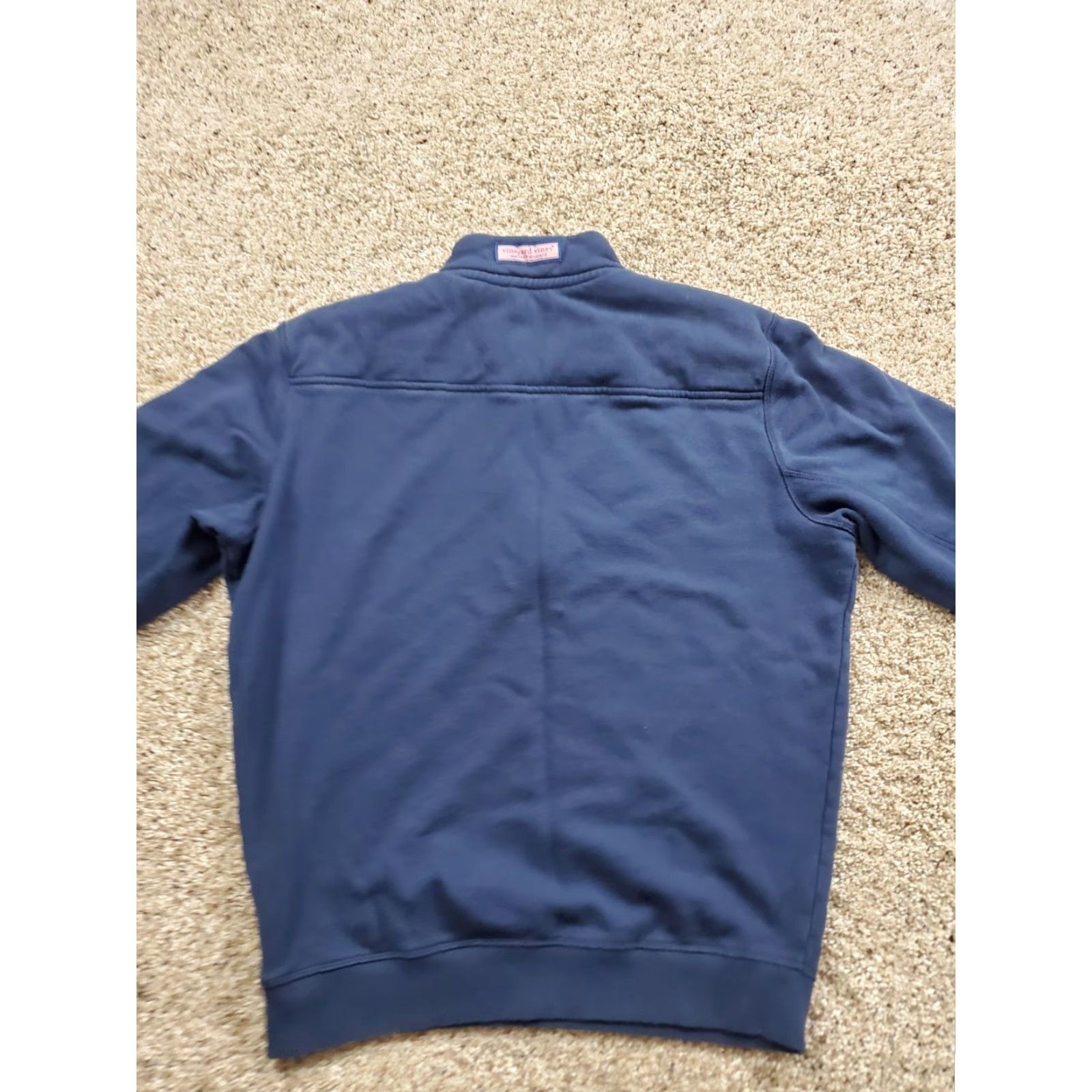 Vineyard Vines Vineyard Vines Sweatshirt Mens Small Blue 1/4 Zip Mock Neck Long Sleeve Cotton Polyester Fleece Logo Pullover Regular Fit Size US S / EU 44-46 / 1 - 7 Thumbnail