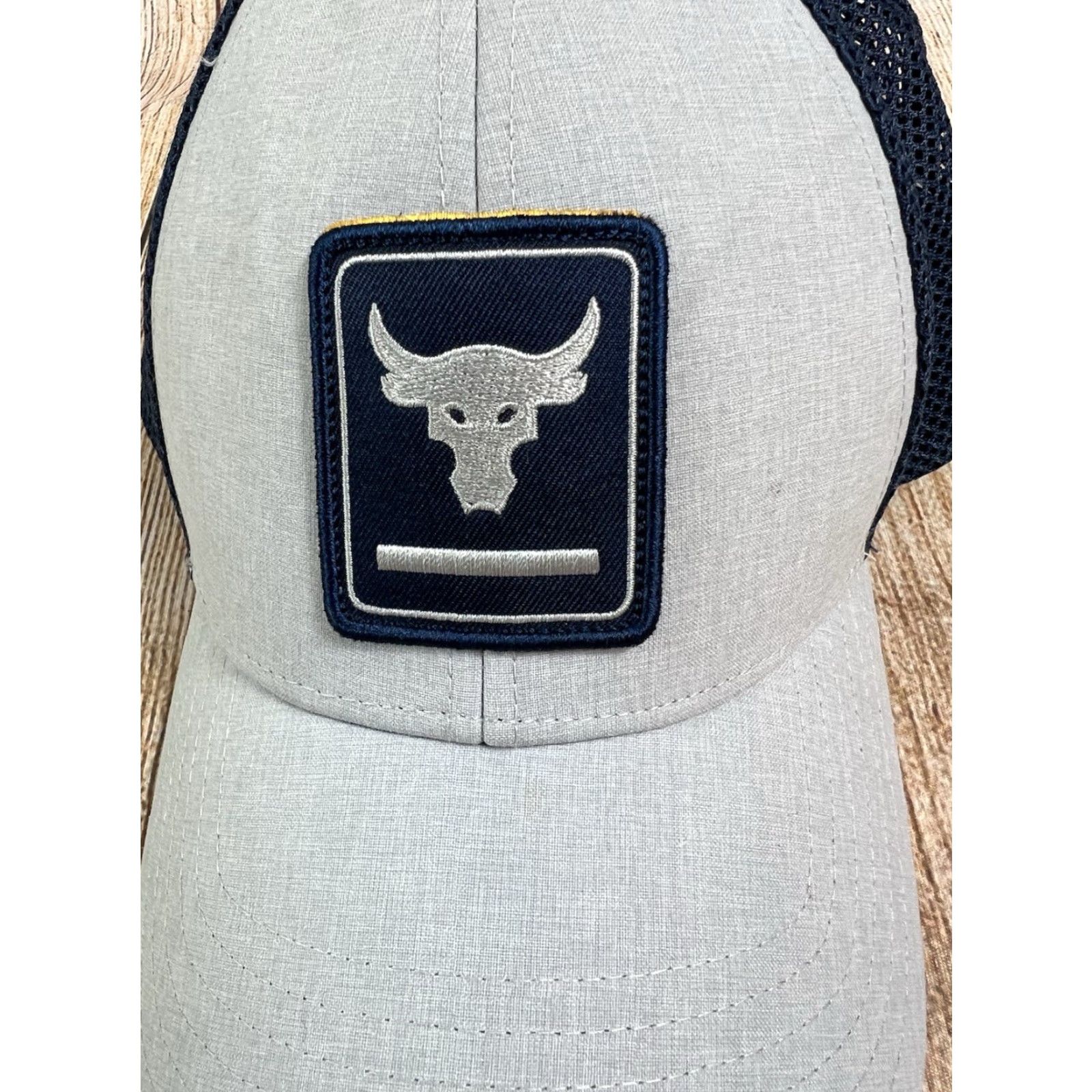 Under Armour Under Armour Hat Snapback Cap Blood Sweat Respect Project Rock Blue Gray One Size Men Cap Hat Size ONE SIZE - 2 Thumbnail