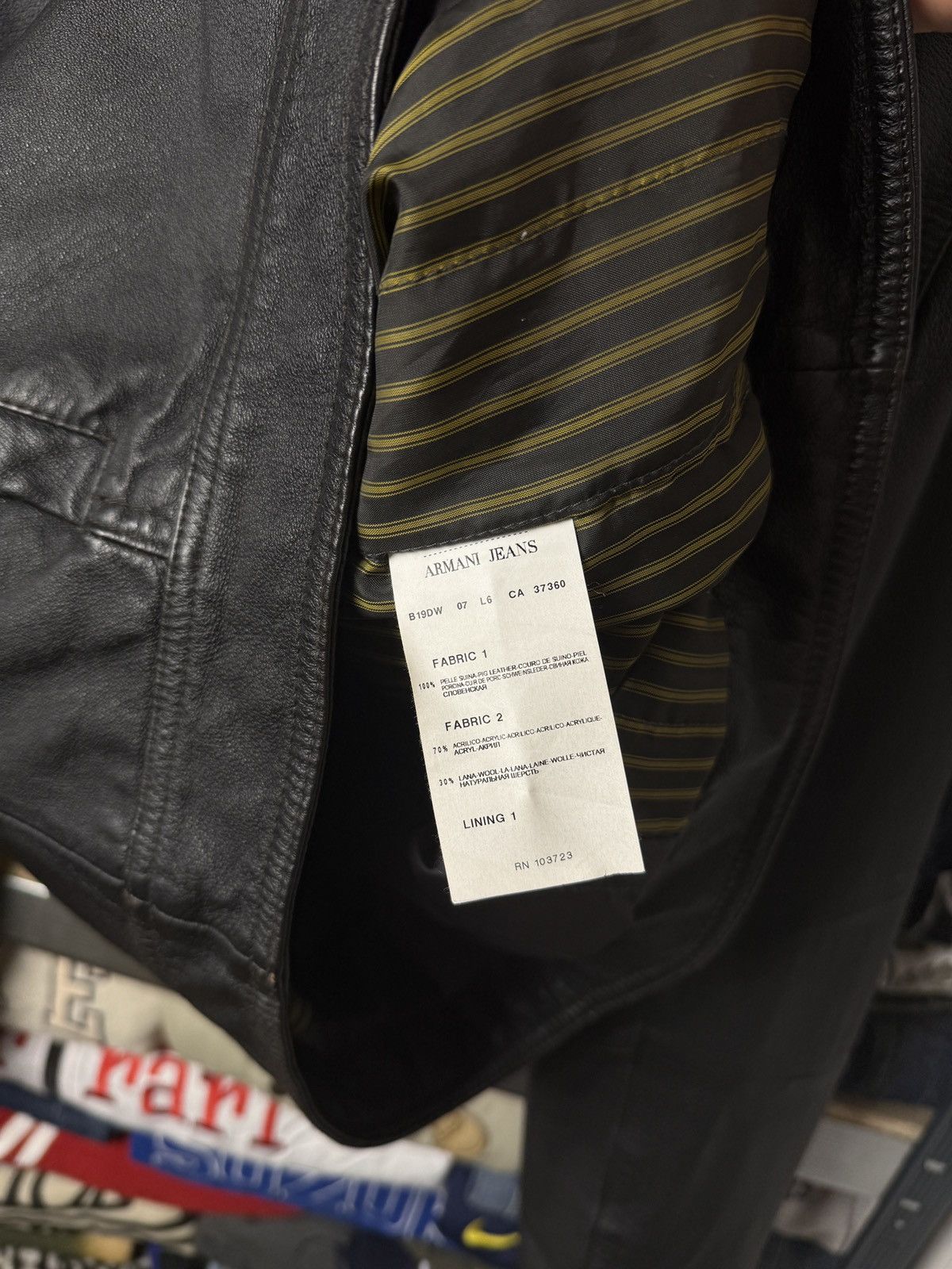 Giorgio Armani Armani Leather Jacket Multi Pocket Size 52 Size US L / EU 52-54 / 3 - 22 Thumbnail