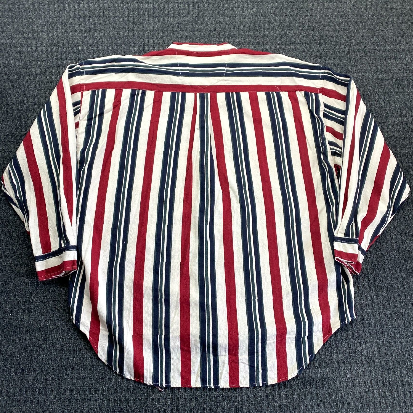 Merona VINTAGE Merona Shirt Button-Up Striped Long Sleeve XXL Red Blue Beige Western Merona Shirt Button-Up Striped Long Sleeve 2XL Red Western Mens Size US XXL / EU 58 / 5 - 3 Thumbnail