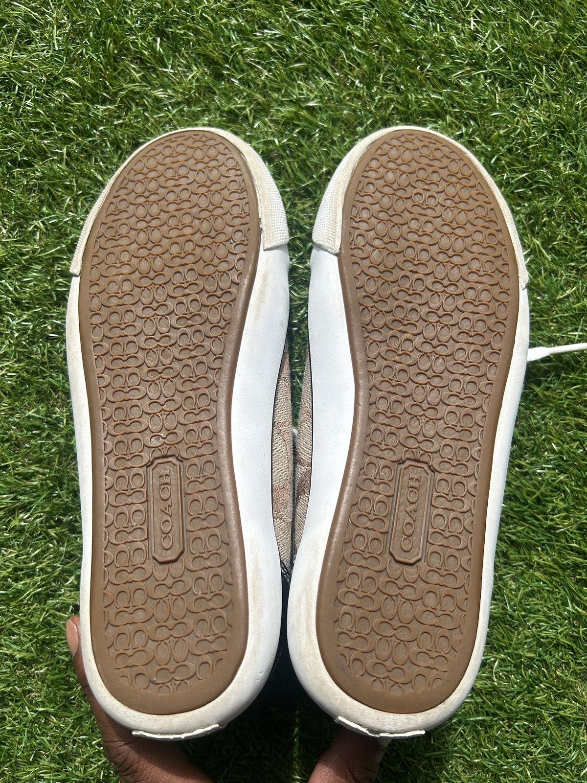 Coach Coach Barrett Signature Canvas Low Top Sneakers Size US 7 / IT 37 - 6 Thumbnail