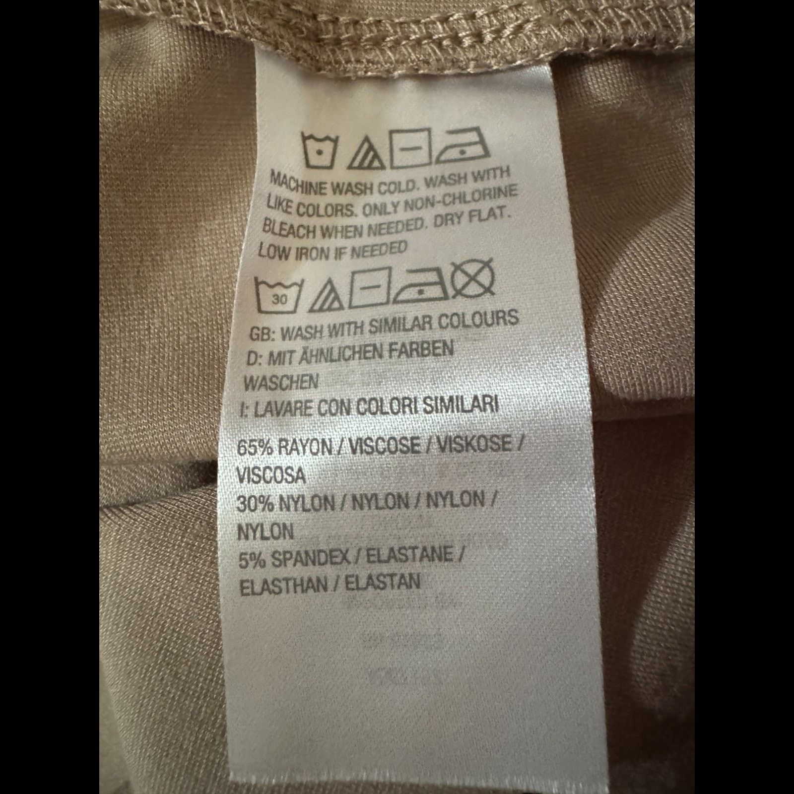 Other SUSAN GRAVER Everyday Slim Leg Pants Beige Stretch 3X NWT Size 36" / US 14 / IT 50 - 8 Thumbnail