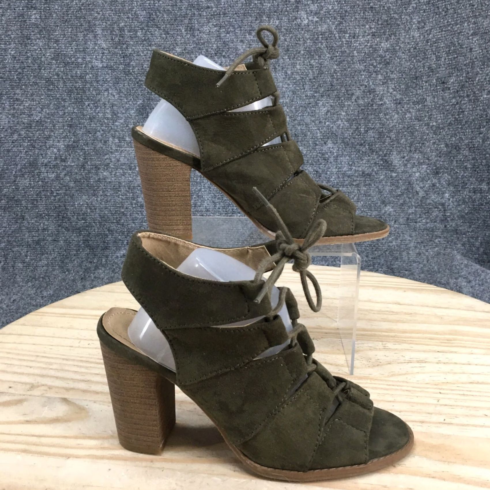 Kenneth Cole Kenneth Cole Heels Womens Gladiator Kay Board Green Block Open Toe M Casual Shoes 7 Size US 7 / IT 37 - 2 Thumbnail