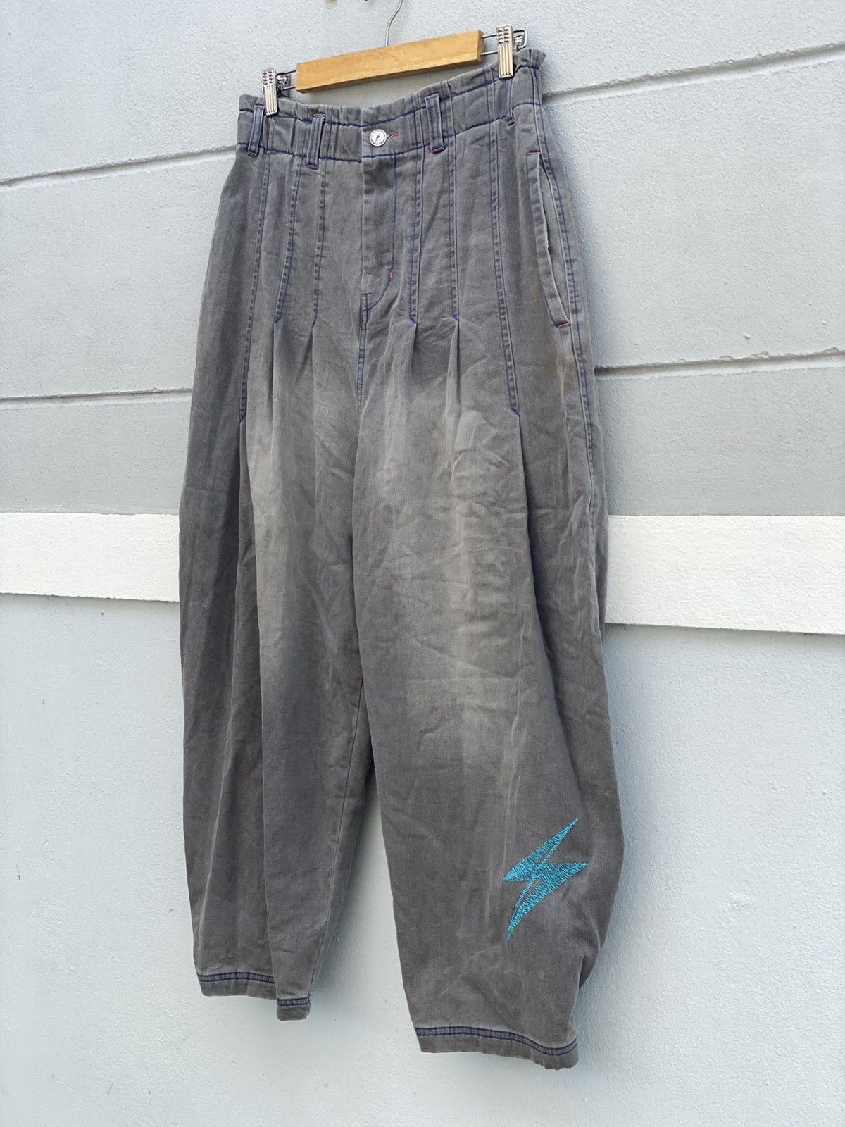Kansai Yamamoto Vintage Kansai Yamamoto Denim Jeans Baggy Japanese Brand Size US 31 - 2 Thumbnail