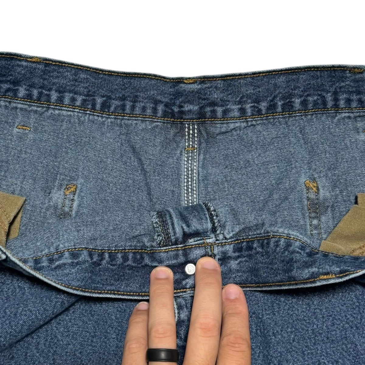 Carhartt Carhartt Carpenter Workwear Denim Jeans Men’s 40x29 Size US 40 / EU 56 - 4 Thumbnail