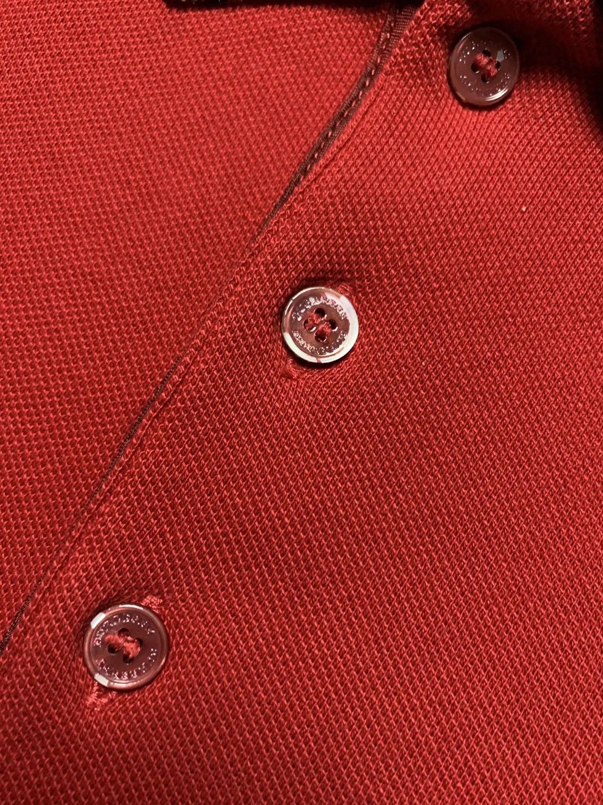 Burberry Polo Burberry embroidered logo red shirt size L Size US L / EU 52-54 / 3 - 4 Thumbnail