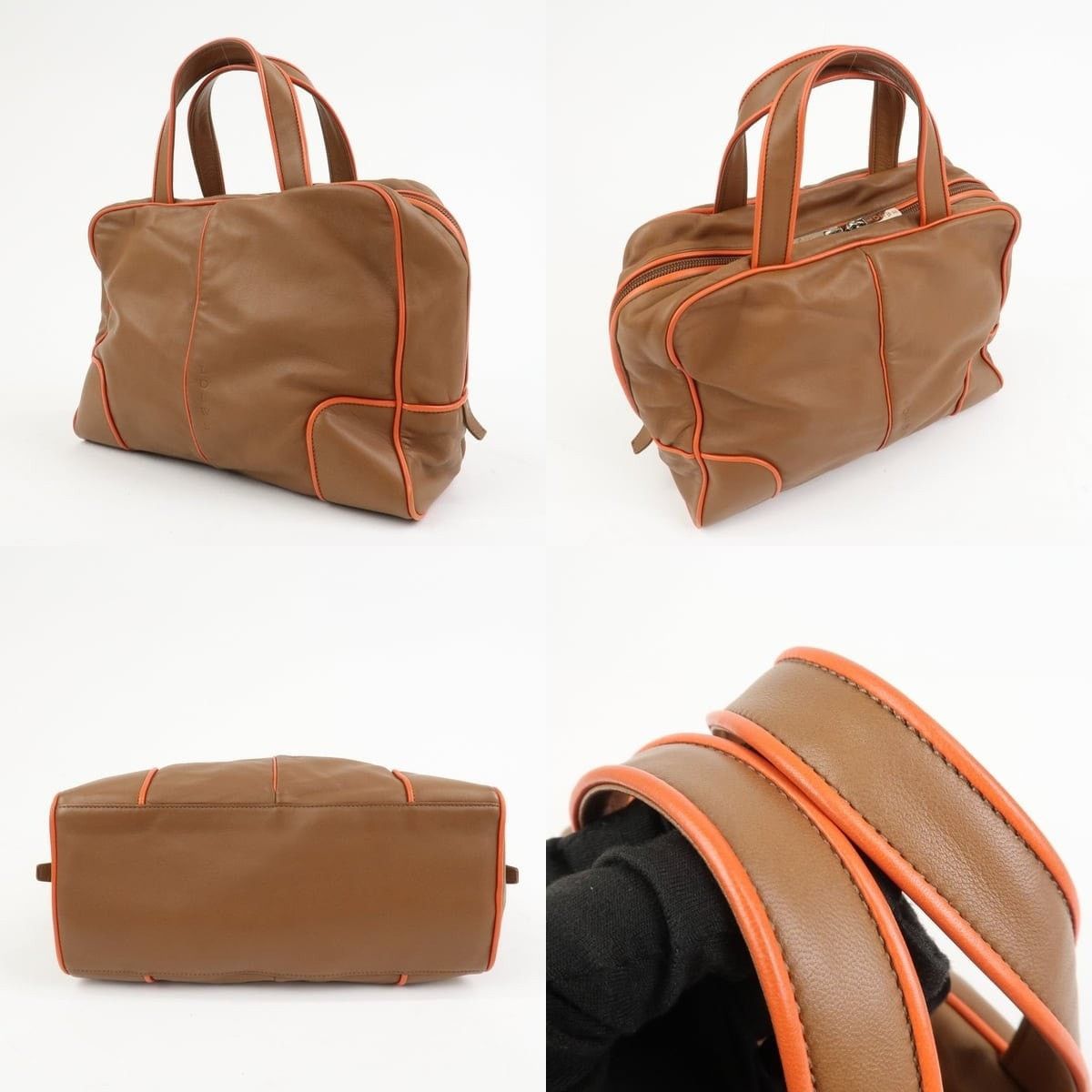 Loewe Loewe Logo Nappa Leather Duffle Bag Brown Size ONE SIZE - 3 Thumbnail