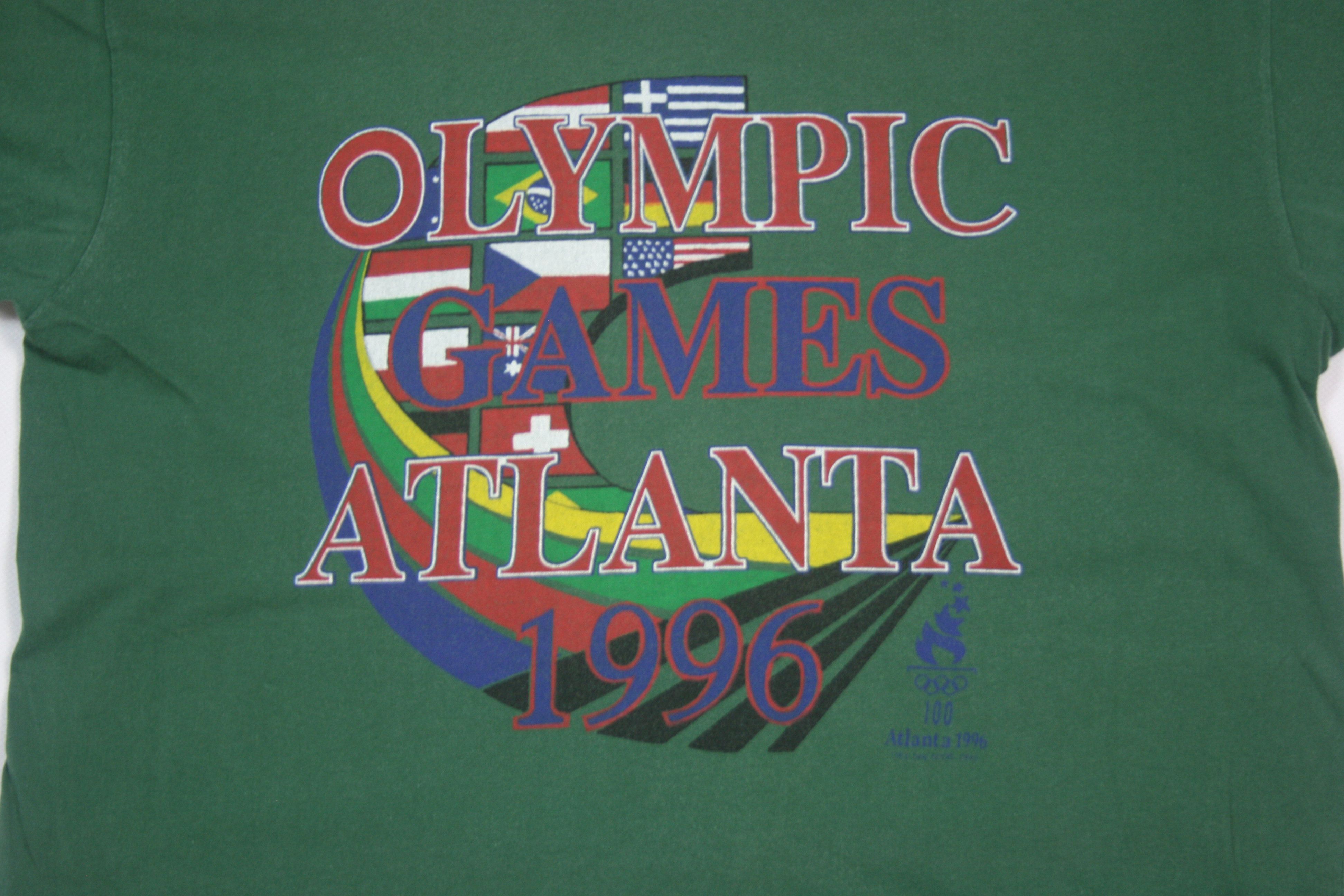 USA Olympics Atlanta 1996 Olympic Games Big Logo T-Shirt Vintage Size US L / EU 52-54 / 3 - 4 Thumbnail