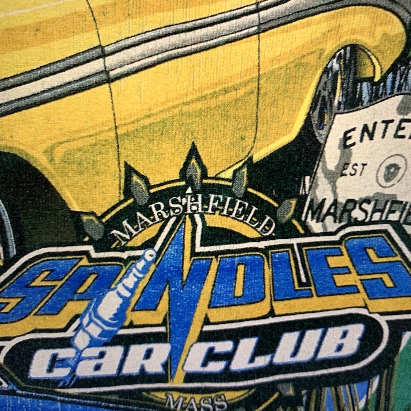 Gildan VINTAGE Car Club T-Shirt Adult XL Green Cotton Retro Cars 35th Annual Autofest Chevy Size US XL / EU 56 / 4 - 5 Thumbnail