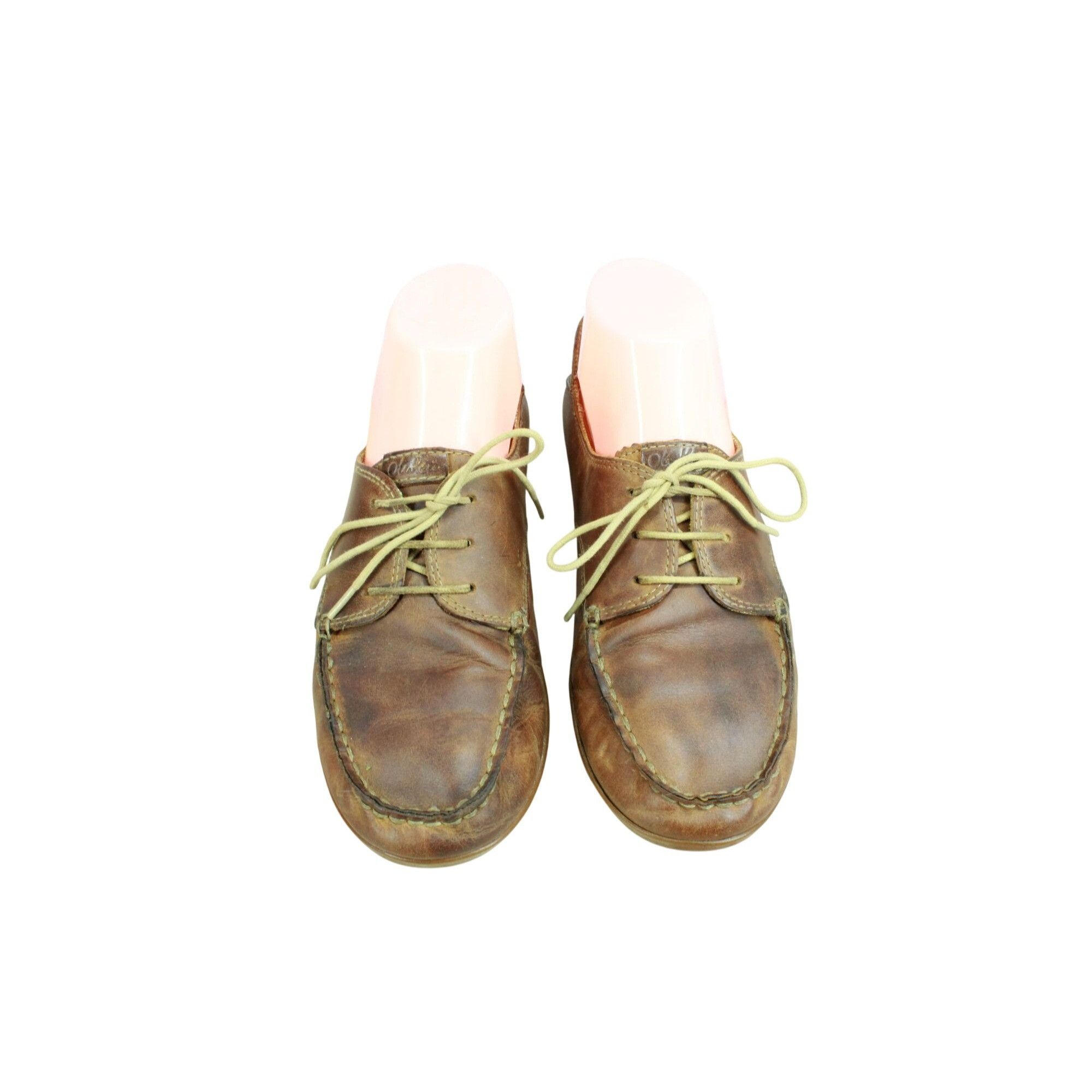 Olukai Olukai Heleuma Women's Leather Comfort Flat Loafer Shoes Size US 7 / IT 37 - 5 Thumbnail