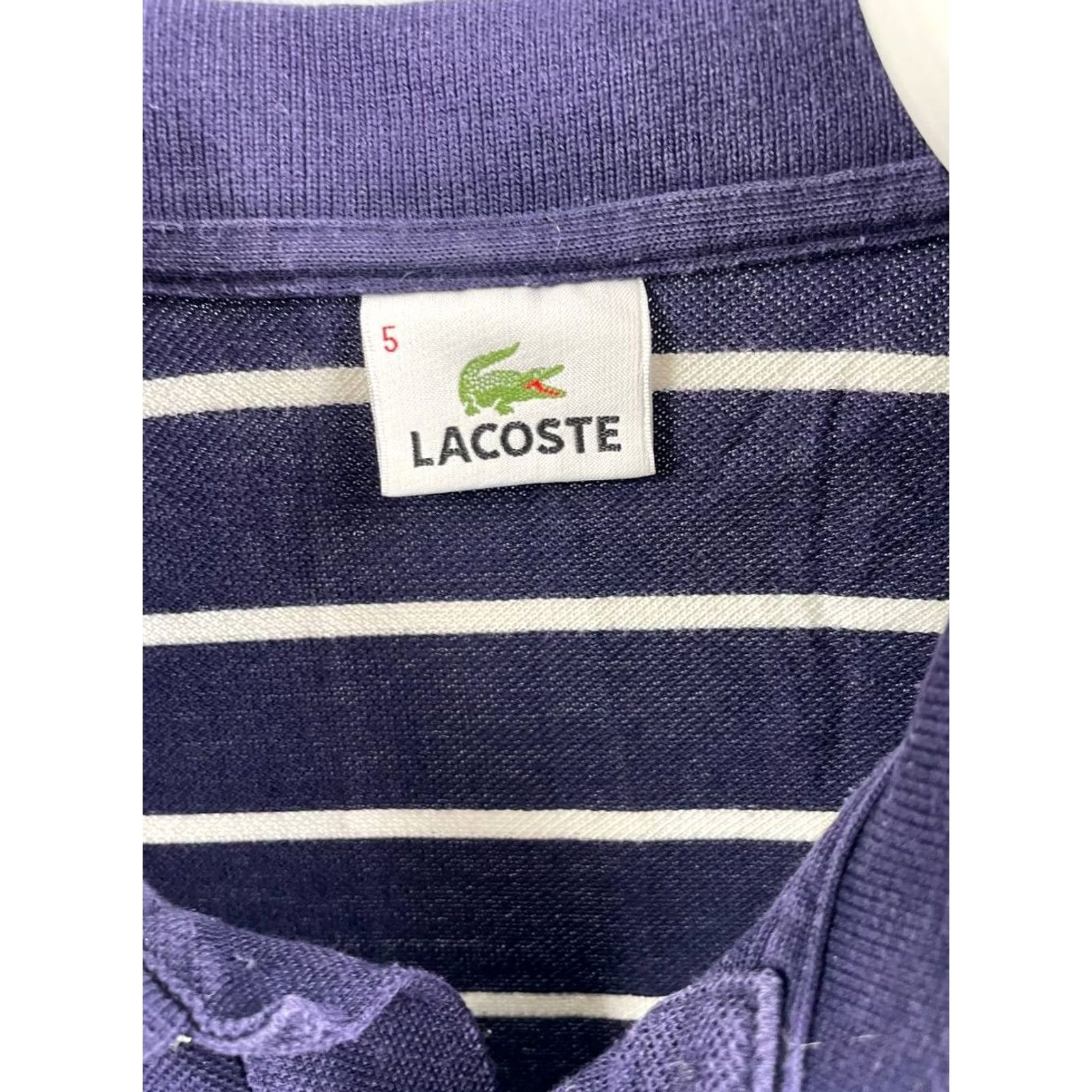 Lacoste Lacoste Polo Shirt Mens Regular Striped Blue Cotton Short Sleeve Size 5 Polo Shirt Mens Regular Blue Striped Cotton Short Sleeve Size US S / EU 44-46 / 1 - 5 Thumbnail