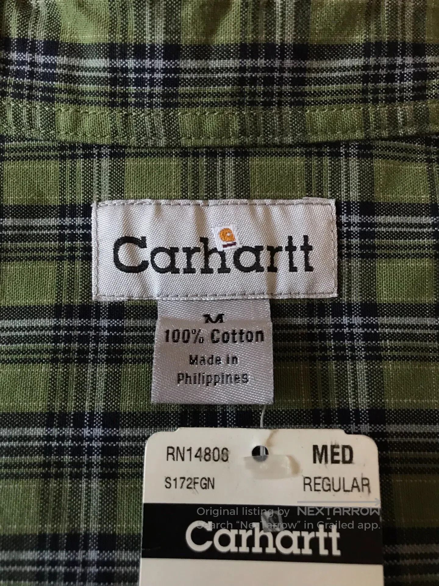 Carhartt Carhartt S172 FGN Work Shirt. Size US M / EU 48-50 / 2 - 6 Thumbnail