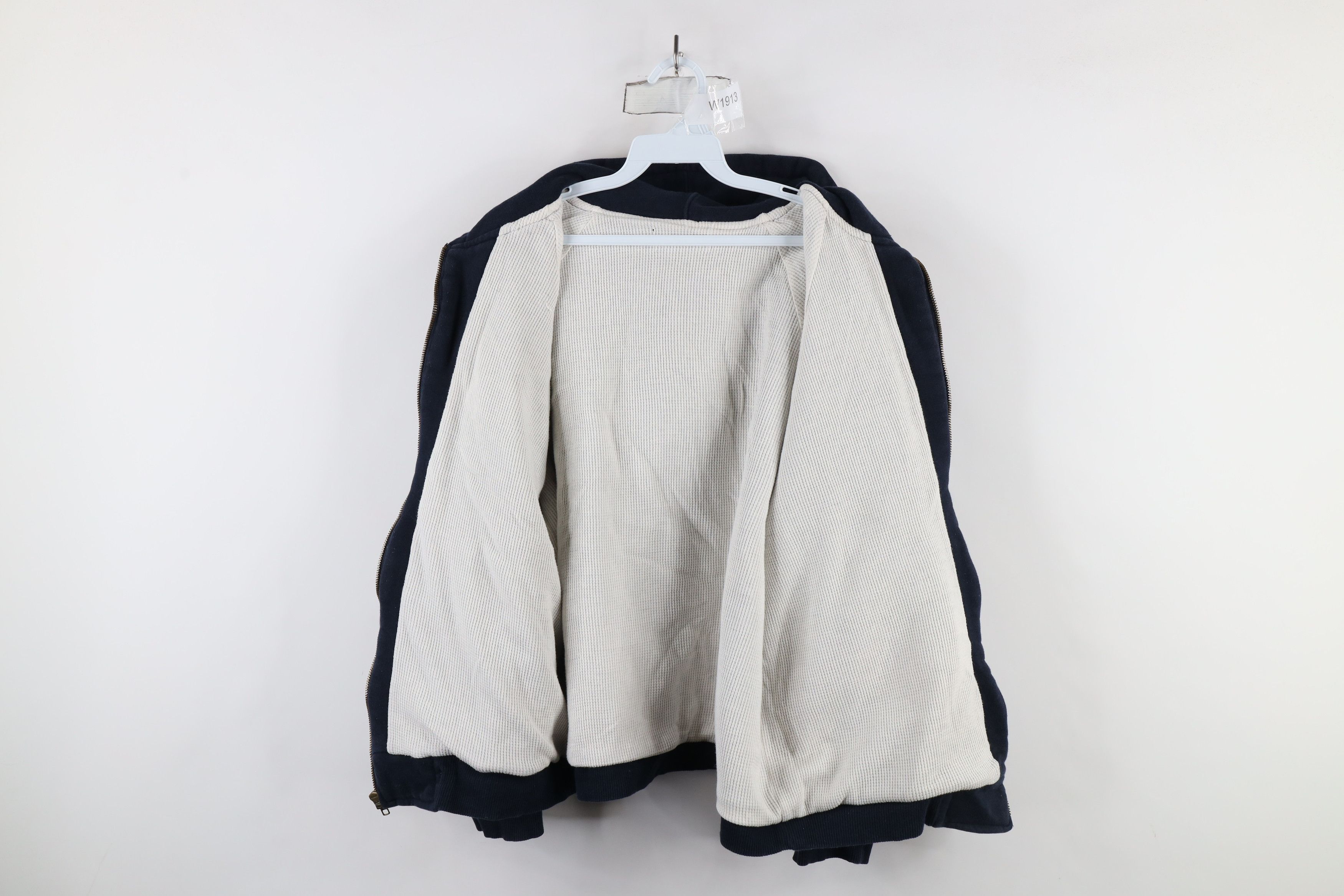 Vintage Vintage 90s Streetwear Blank Double Wall Full Zip Hoodie Size US M / EU 48-50 / 2 - 6 Thumbnail