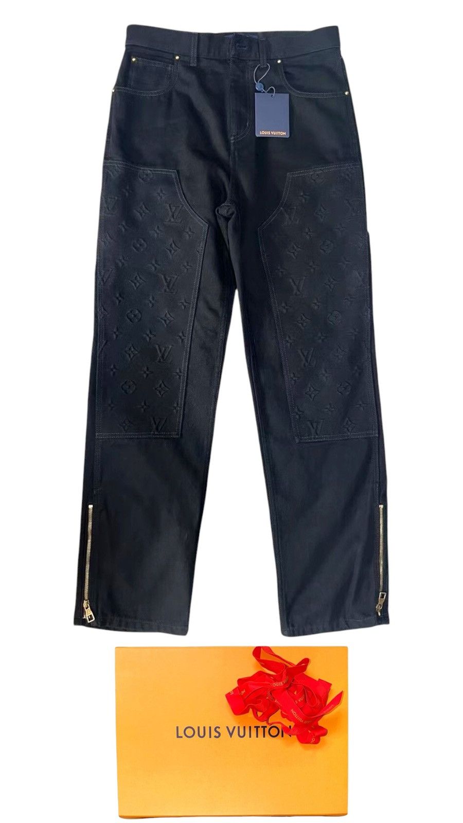 Louis Vuitton Louis Vuitton 32 Carpentry Monogram Denim Jeans Size US 32 / EU 48 - 2 Thumbnail