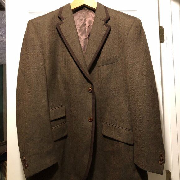 Murano MURANO MEN'S 100%LAMBSWOOL SPORT COAT BLAZER JACKET SIZE: XL Size 44R - 1 Thumbnail