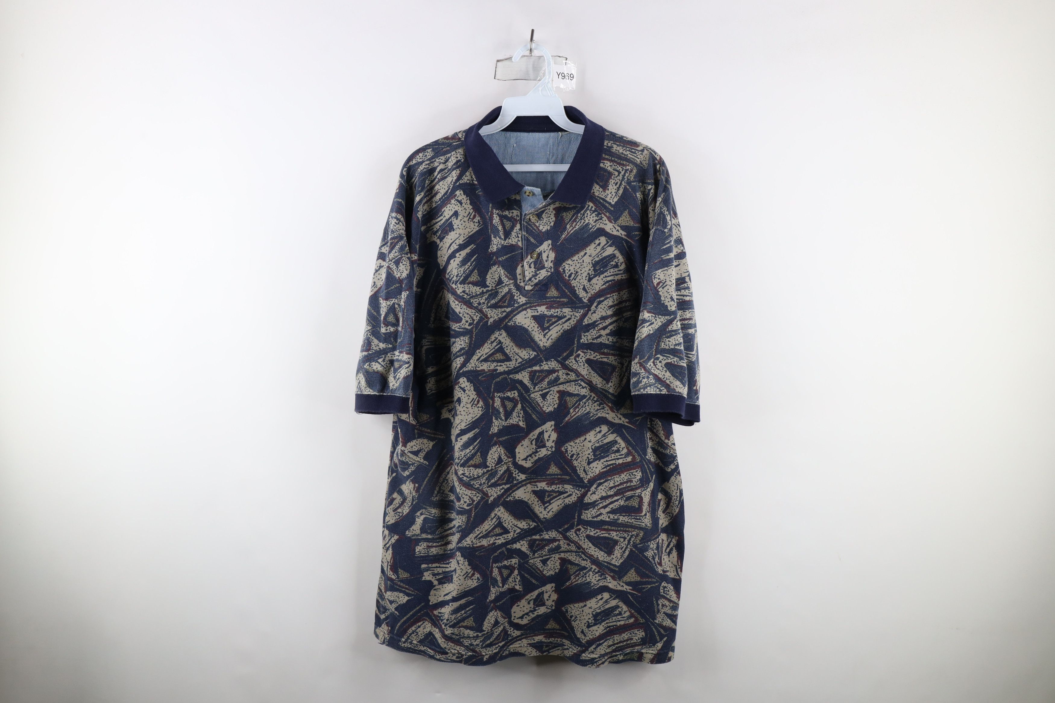 Vintage Vintage 90s Streetwear Collared Golf Polo Shirt Cotton Size US XXL / EU 58 / 5 - 1 Thumbnail