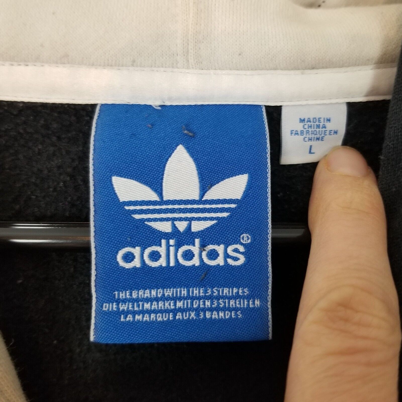 Adidas Adidas Originals Mens Hoodie Sweatshirt Size L Big Logo Size US L / EU 52-54 / 3 - 6 Thumbnail