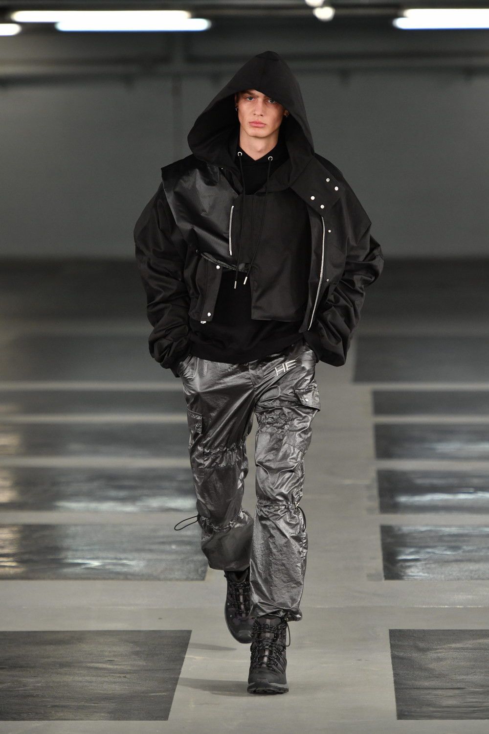 Heliot Emil *Final Drop* 18FW Heliot Emil Nylon Cargo Pants Size US 32 / EU 48 - 4 Thumbnail