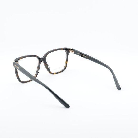 Jimmy Choo Jimmy Choo JC227 0086 00 Eyeglasses Havana 52mm Square Frame Size ONE SIZE - 5 Thumbnail