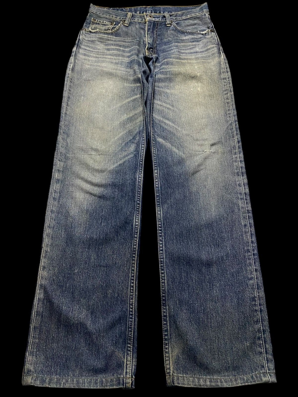 Levi's Vintage Clothing Japan Levis 502 90s Sandy Wash Style Distressed Loose Jeans Size US 30 / EU 46 - 2 Thumbnail