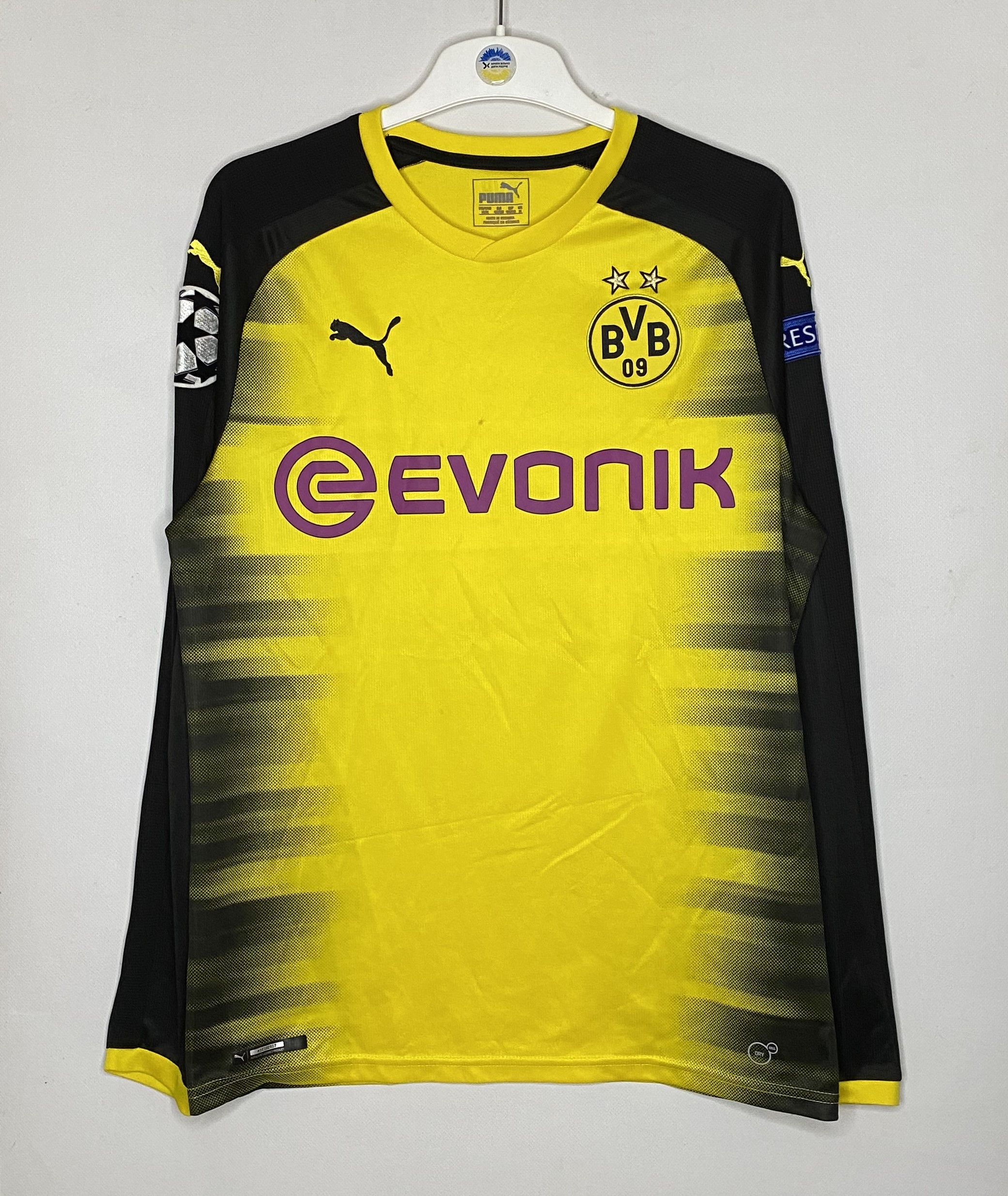 Puma BORUSSIA DORTMUND 2017 2018 HOME CUP FOOTBALL SHIRT SOCCER Size US M / EU 48-50 / 2 - 1 Thumbnail