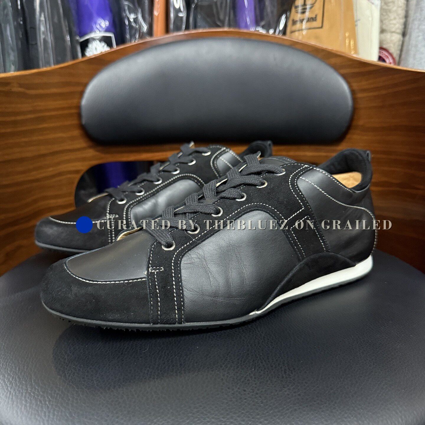 Hermes Hermes Black Calfskin Casual Trainers Size US 7.5 / EU 40-41 - 1 Thumbnail