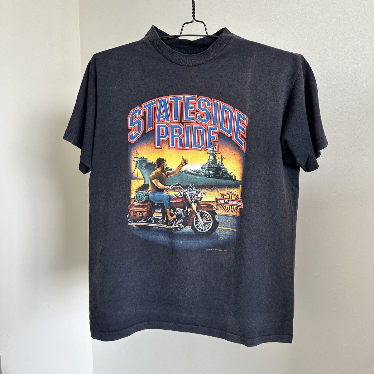 Harley Davidson × Vintage Vintage HOLOUBEK Harley Davidson Stateside Pride T ShirtXL Size US XL / EU 56 / 4 - 4 Thumbnail