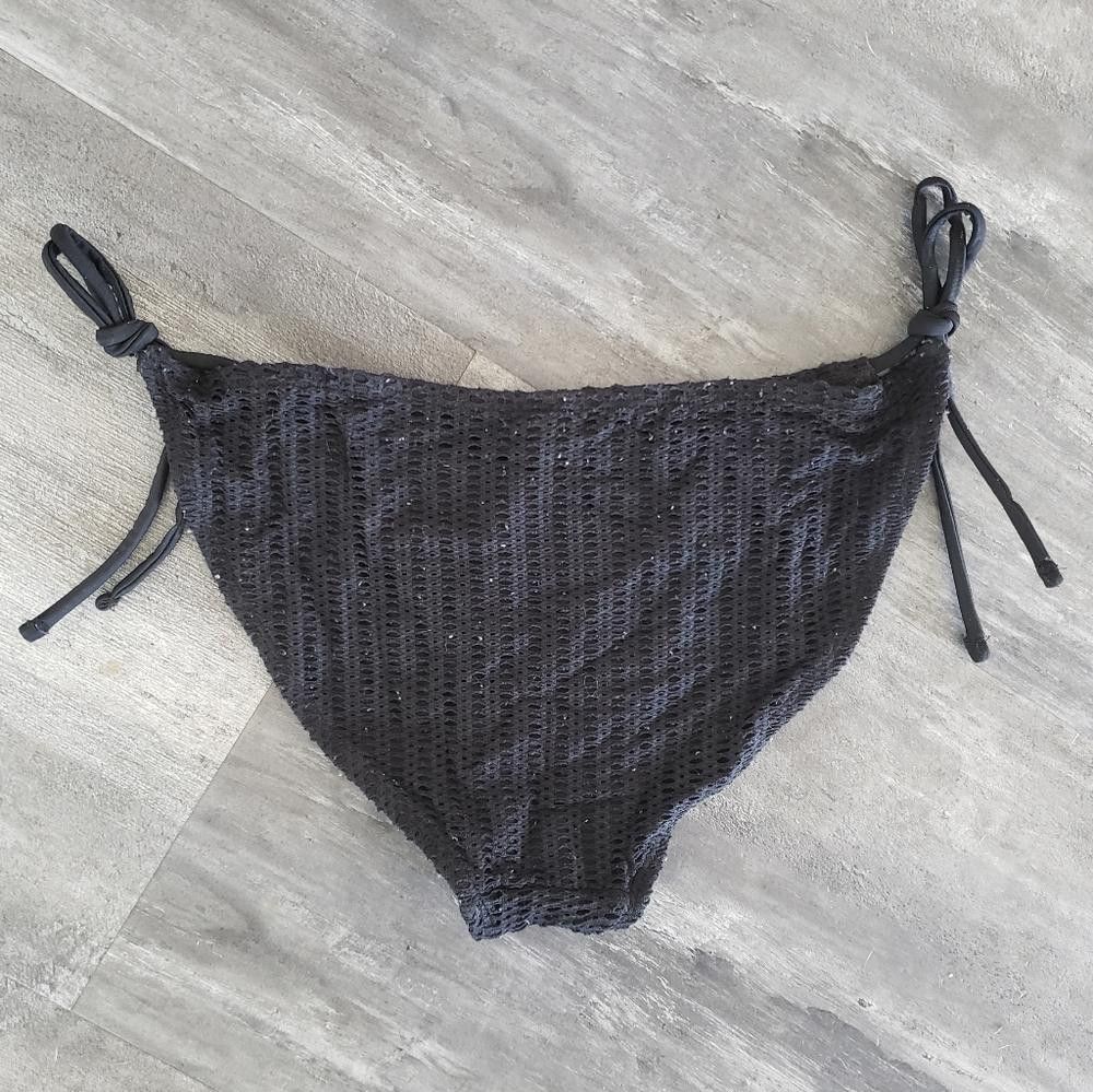 Rap Tees Black Detailed NOBO Bikini Bottoms Size ONE SIZE - 2 Thumbnail