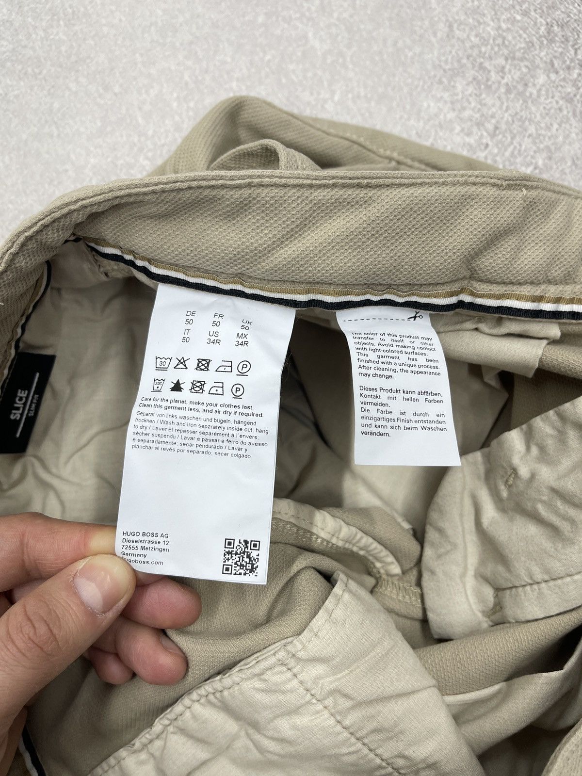 Hugo Boss Mens Hugo Boss Slice Short Beige Size 34 Size US 34 / EU 50 - 9 Thumbnail