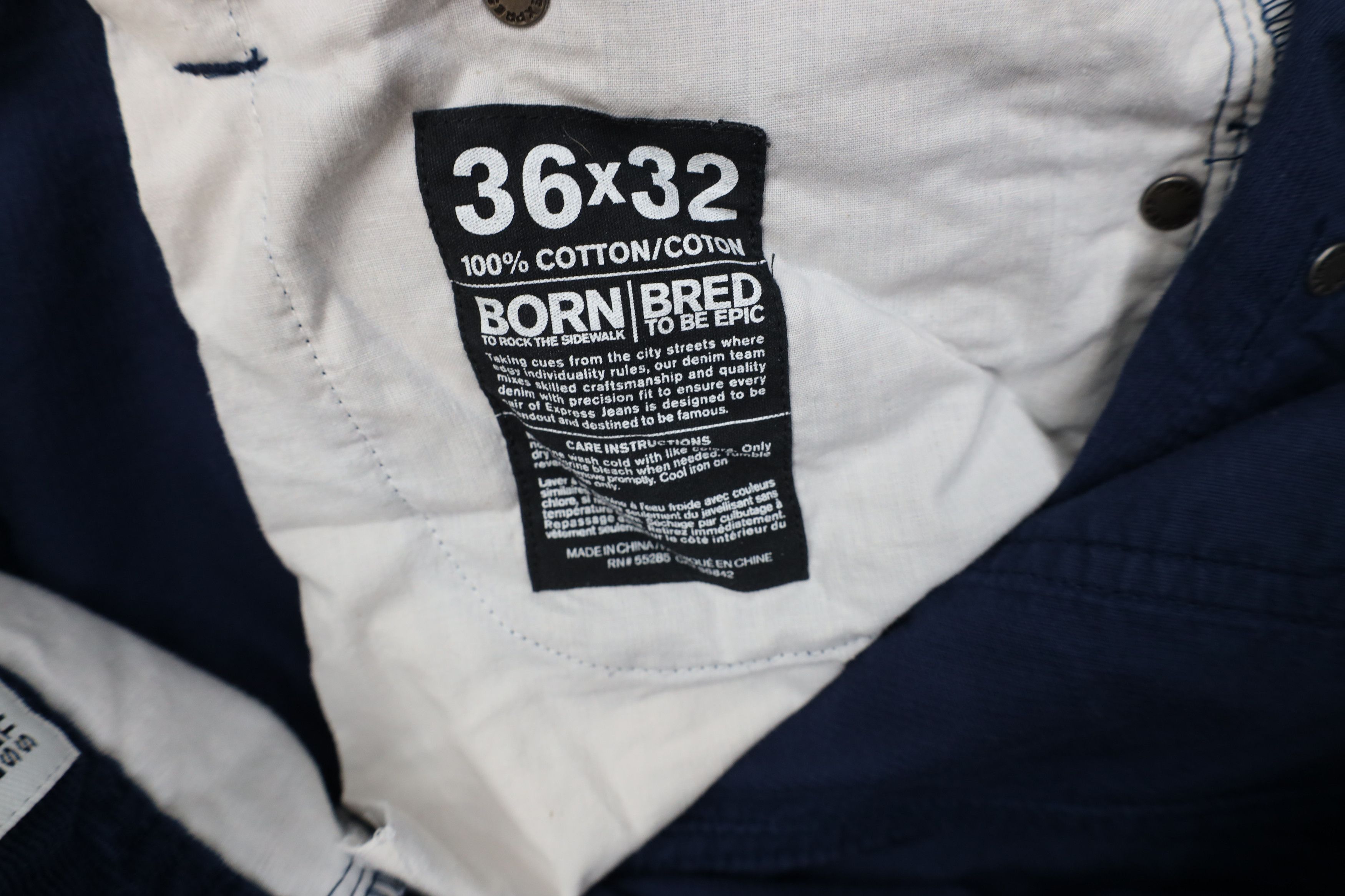 Express Express Faded Rocco Straight Leg Corduroy Chino Pants Blue Size US 36 / EU 52 - 8 Thumbnail