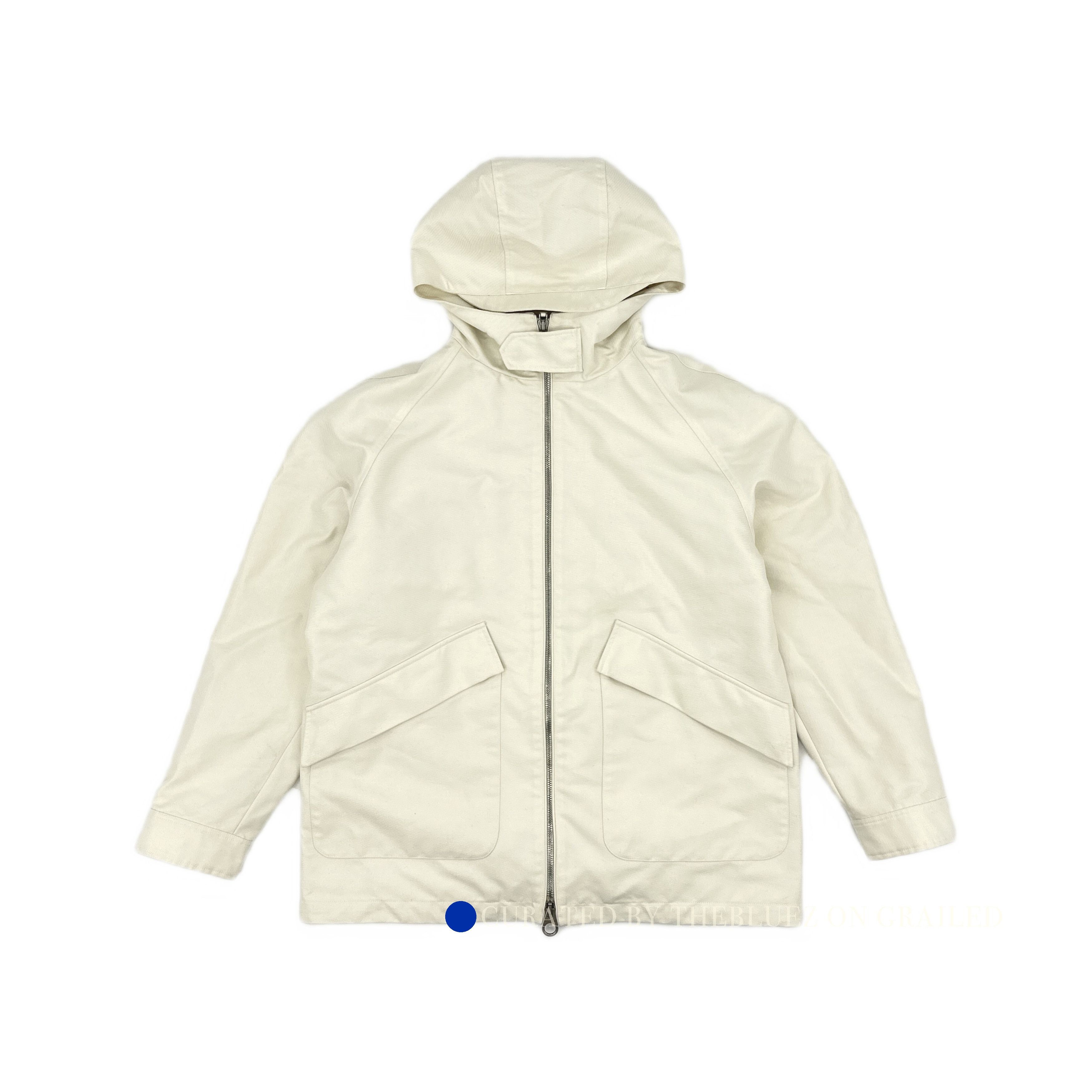 Loro Piana White Hooded Zip-Up Jacket Size L Size US L / EU 52-54 / 3 - 1 Thumbnail