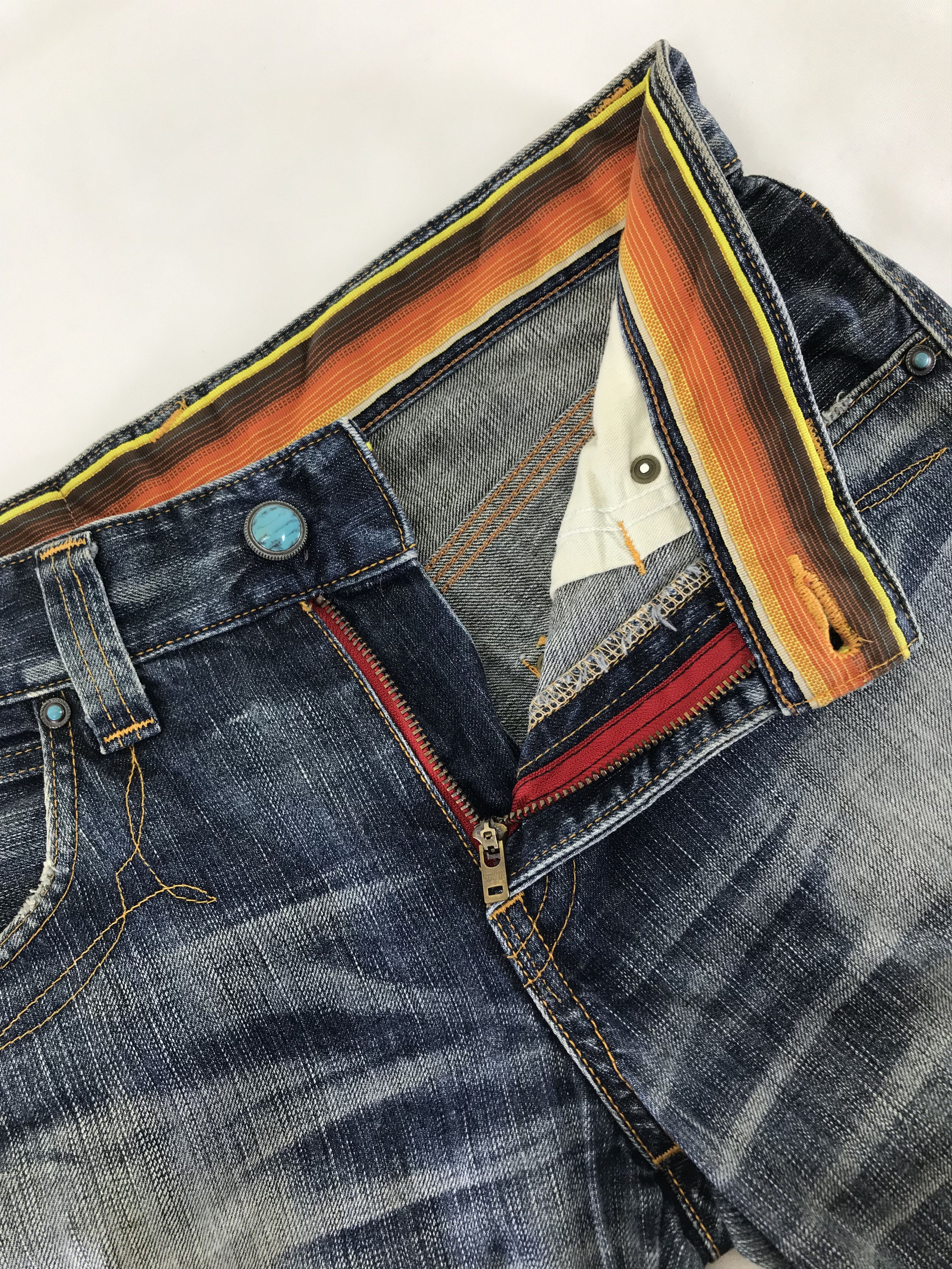 Edwin Vintage Edwin 503 Blue Washed Flare Jeans Size US 31 - 9 Thumbnail