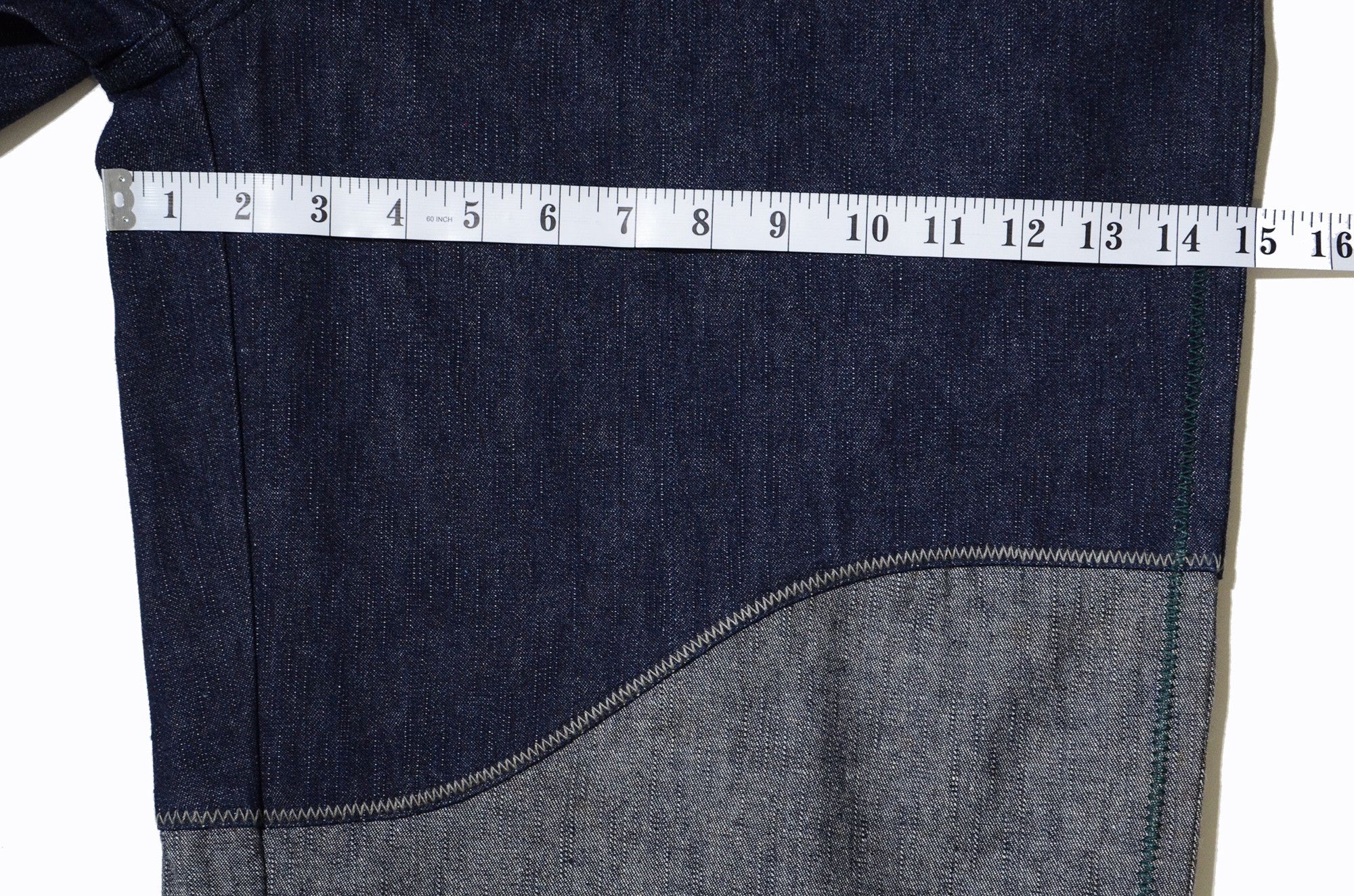 Phat Farm PF Jorts Raw Denim Rare Design 90s Hiphop Streetwear Size US 34 / EU 50 - 16 Thumbnail