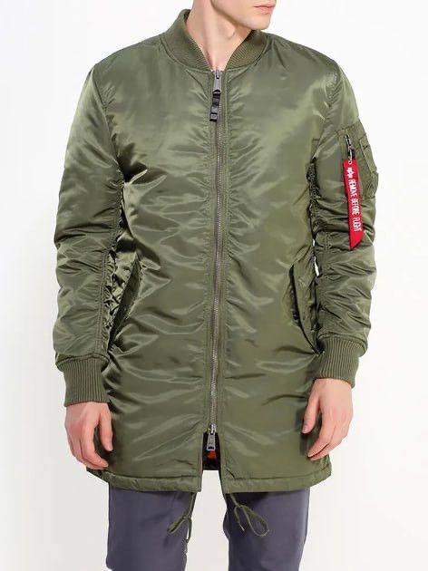 Alpha Industries Alpha Industries MA-1 Long green Military Bomber Jacket Size US M / EU 48-50 / 2 - 2 Thumbnail