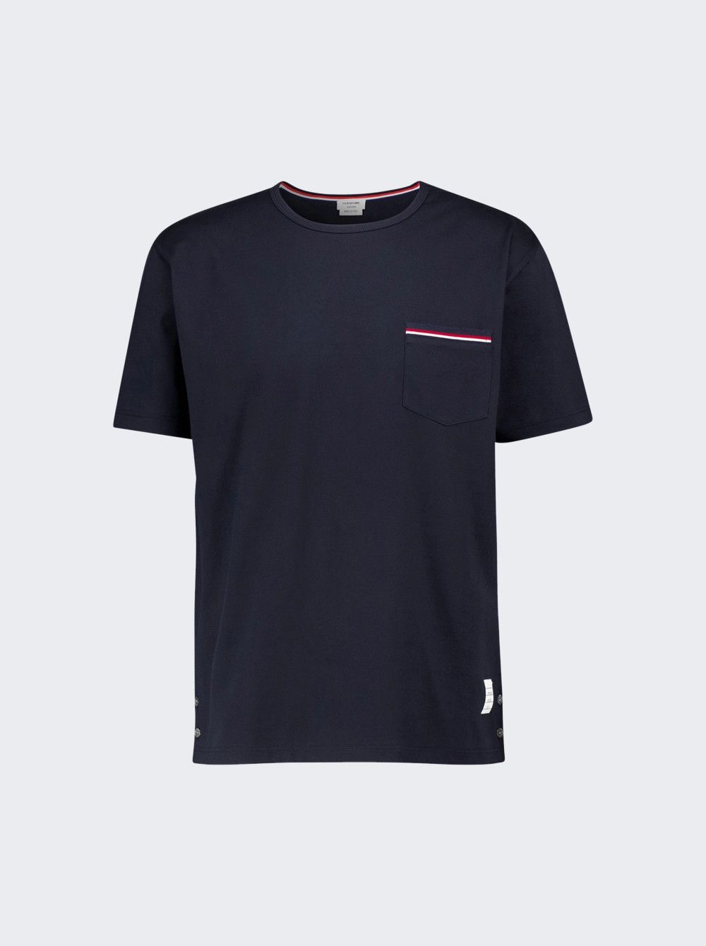 Thom Browne o1s22i1n1124 Questa T-Shirt in Navy Blue Size US S / EU 44-46 / 1 - 1 Thumbnail