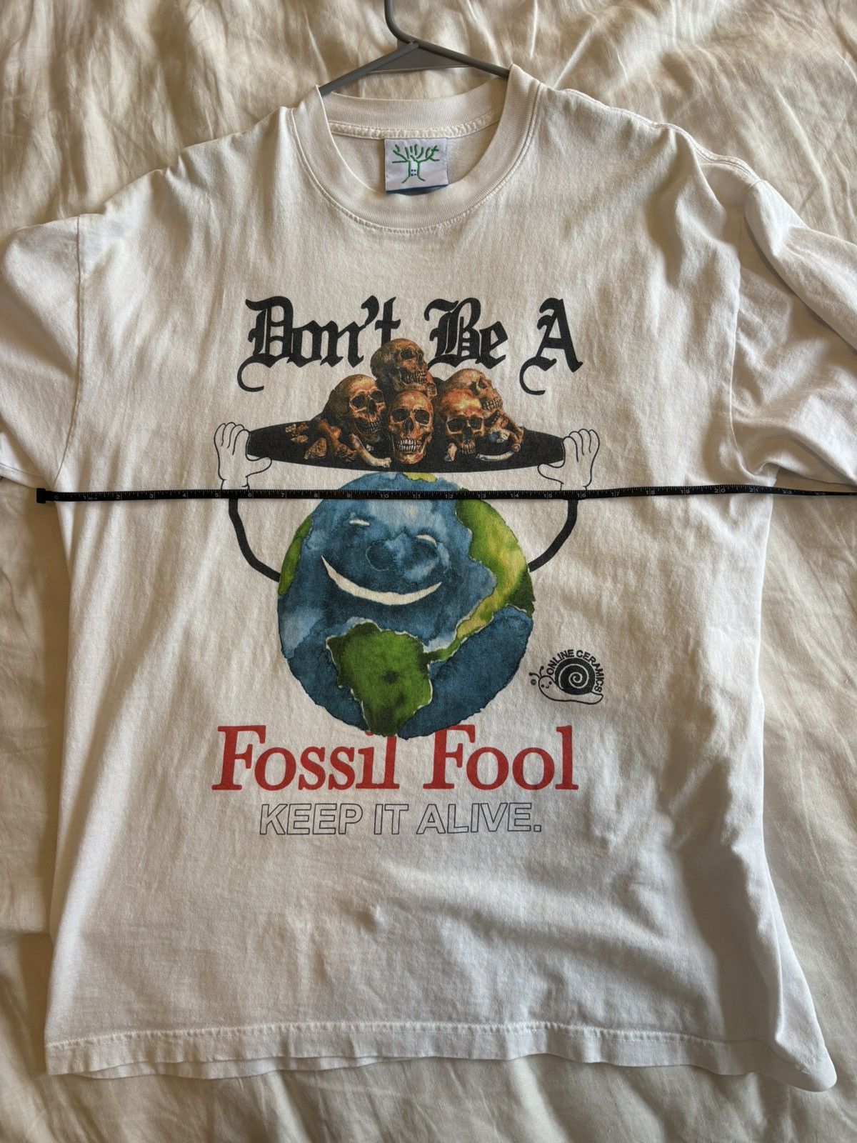 Online Ceramics Don’t Be A Fossil Fool Shirt Size US L / EU 52-54 / 3 - 3 Thumbnail