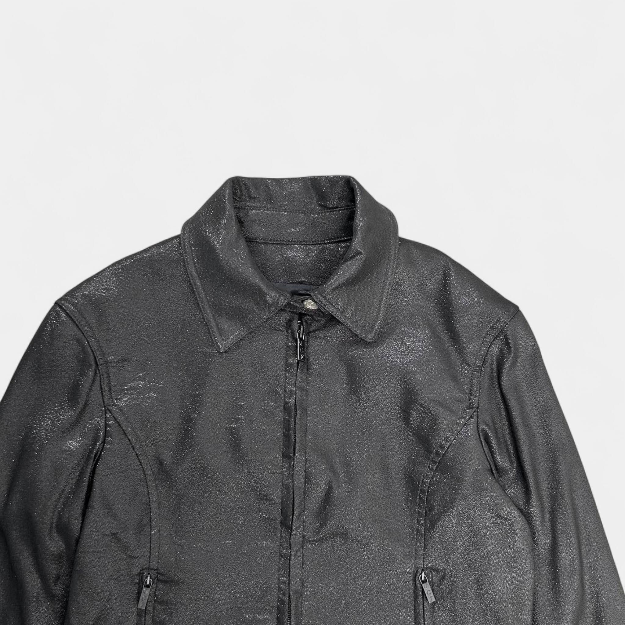 Gianfranco Ferre Gianfranco Ferré Black Glitter Jacket Size US M / EU 48-50 / 2 - 2 Thumbnail