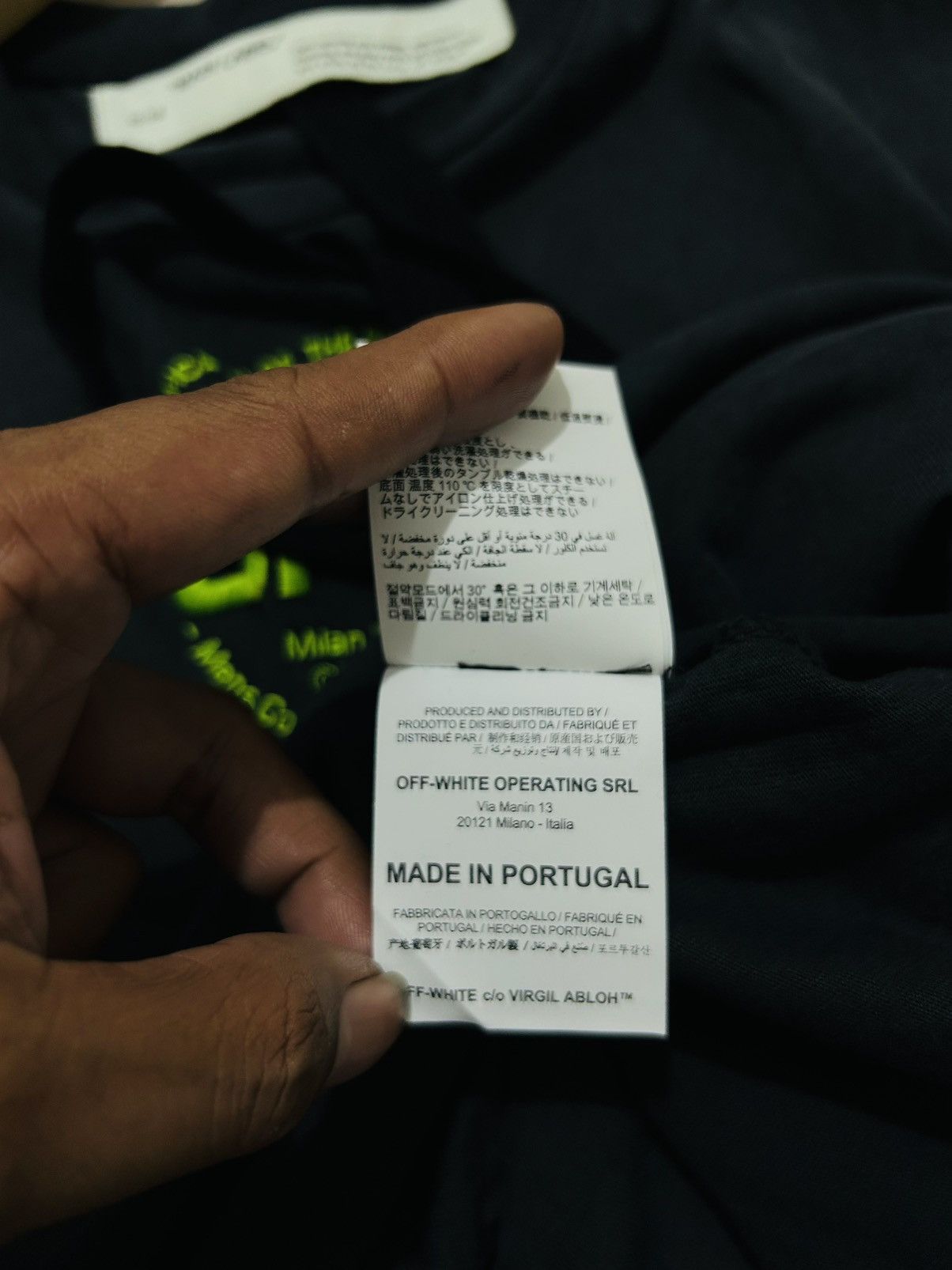 Off-White OFF-WHITE Hand Logo T-shirt Size US XL / EU 56 / 4 - 6 Thumbnail