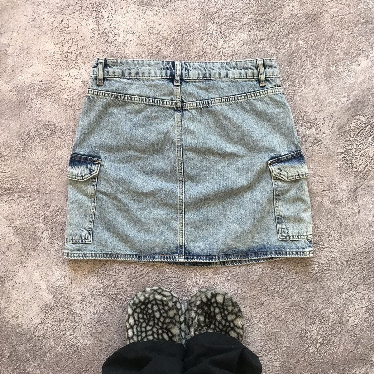 Vintage Vintage Y2K Cargo Skirt Distressed Streetwear Grunge Logo S Size 30" / US 8 / IT 44 - 5 Thumbnail