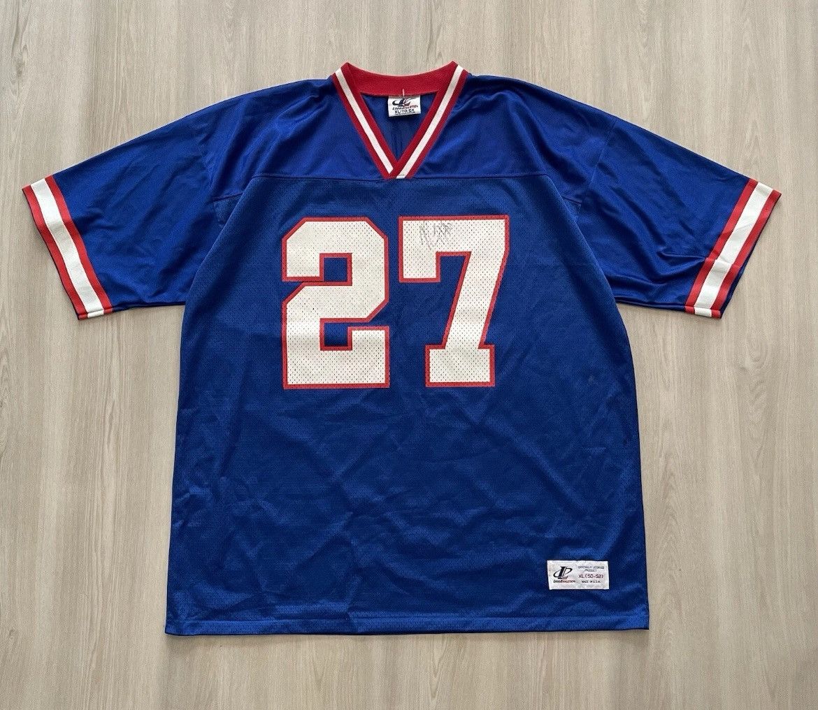 Logo Athletic SIGNED Vintage New York Giants #27 Rodney Hampton XL Size US XL / EU 56 / 4 - 1 Thumbnail