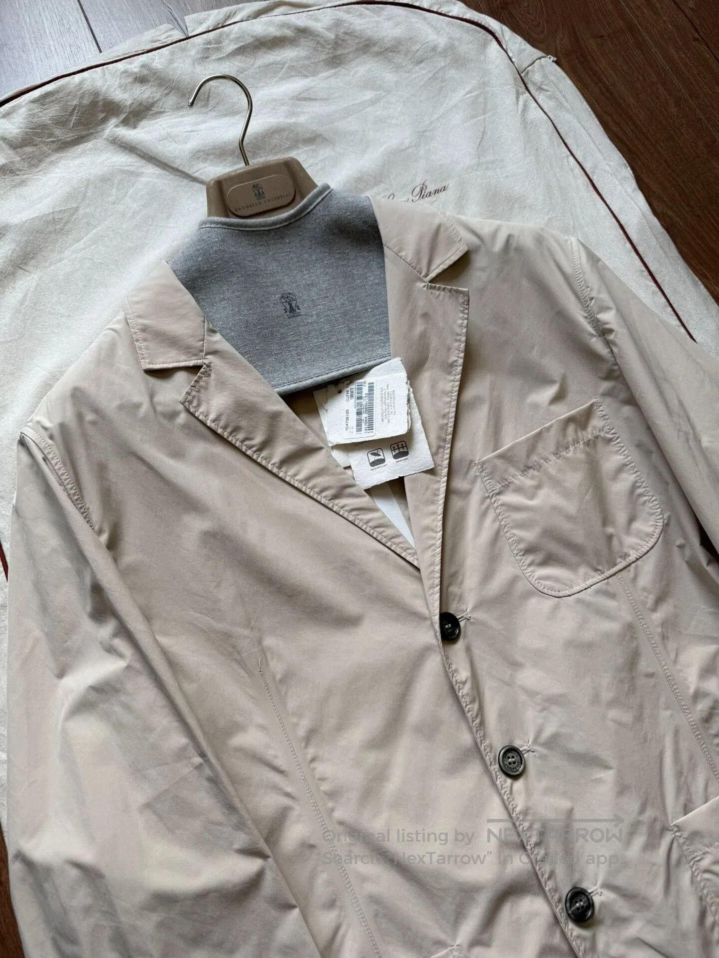 Brunello Cucinelli Brunello Cucinelli Beige Jacket Spring/Summer. Size US M / EU 48-50 / 2 - 2 Thumbnail