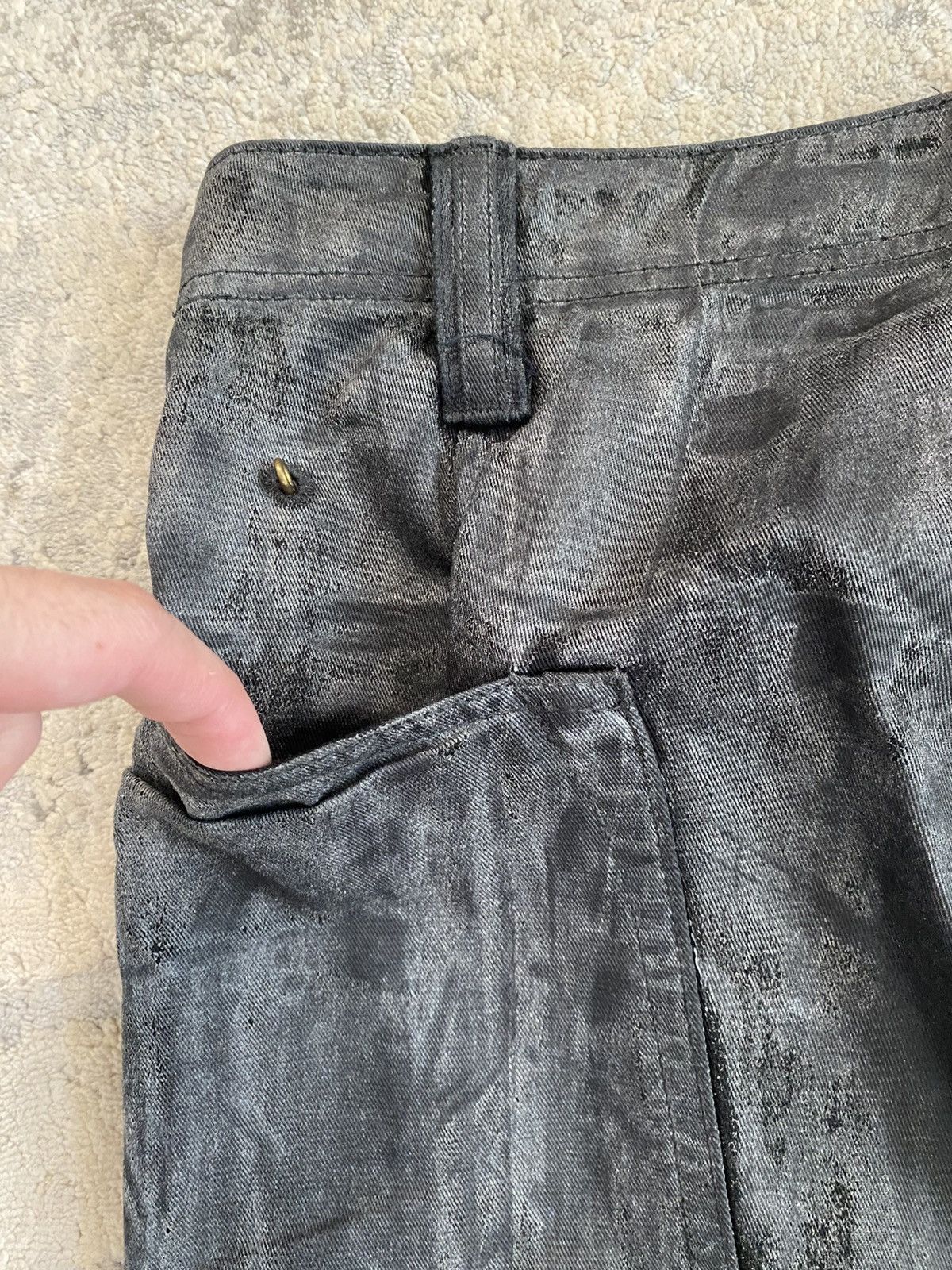 SIVA Wax Coated Oversized Shorts Size US 34 / EU 50 - 8 Thumbnail