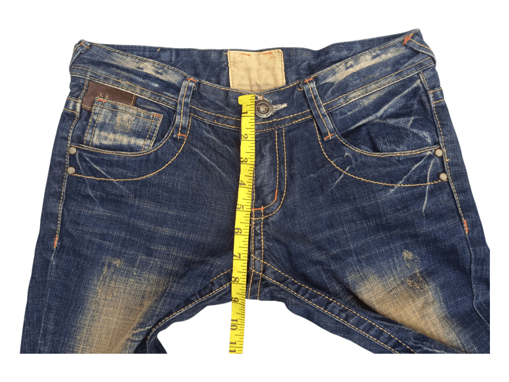 Japanese Brand Lolita Leather Bomdage Mudmax If Six Style Flare Denim Size US 29 - 20 Thumbnail