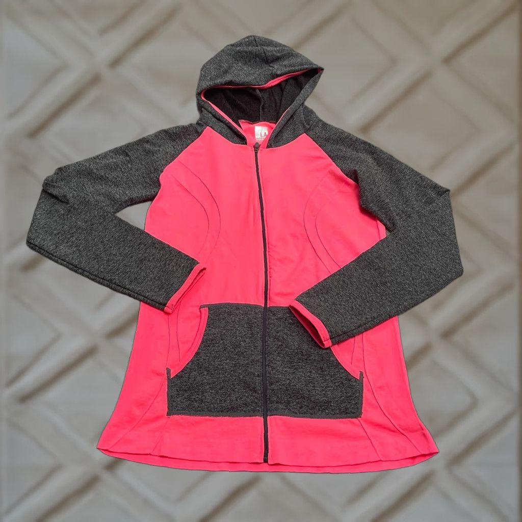Pinko L.A Winner Full Zip Hoodie Women One Size Pink All Seasons Breathable Lightweight Hooded Active Jacket Athleisure Outdoor Sports Womens Size ONE SIZE - 1 Thumbnail