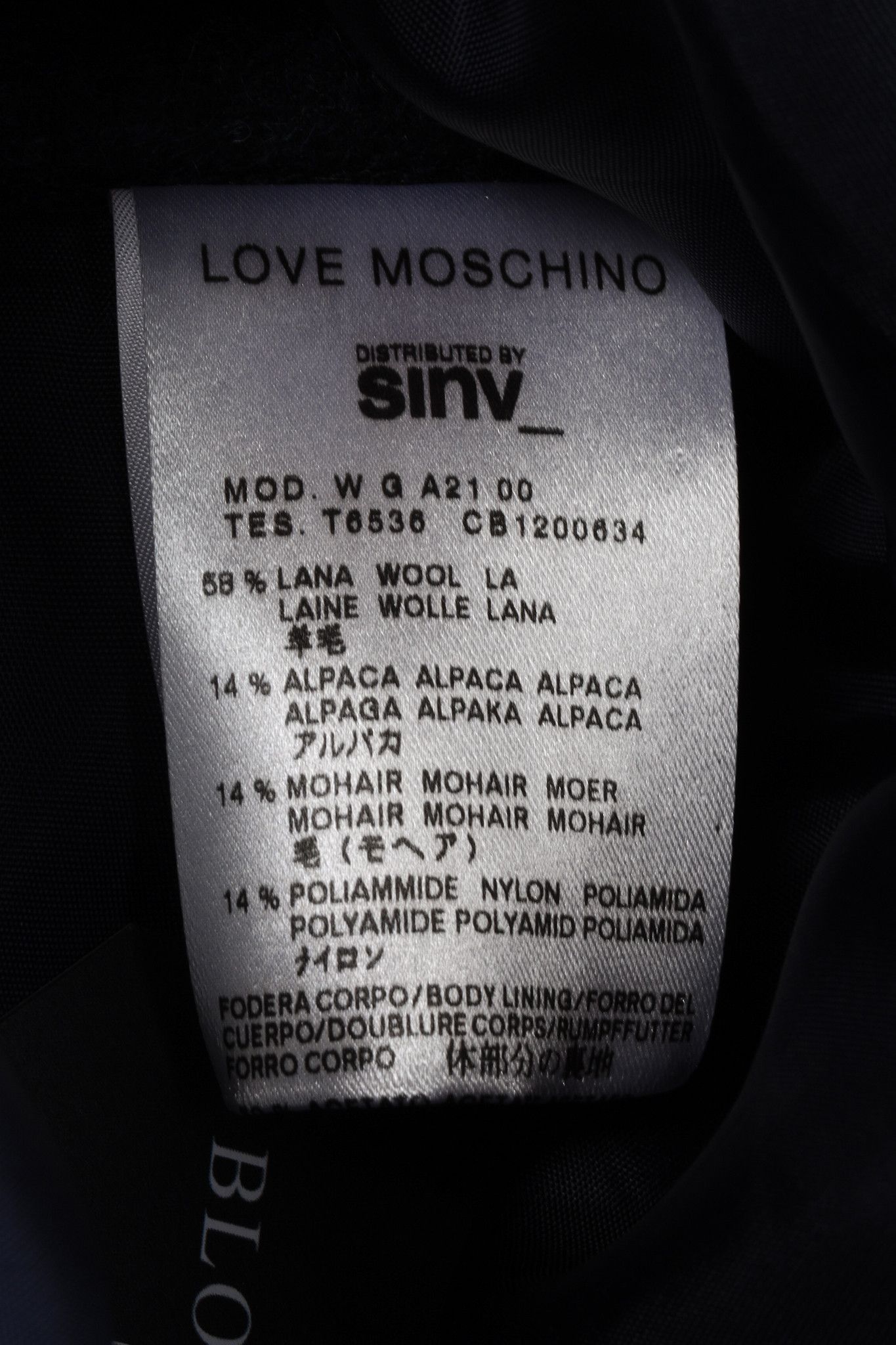 Love Moschino Love Moschino Blue Wool Bow Skirt Size 29" - 9 Thumbnail