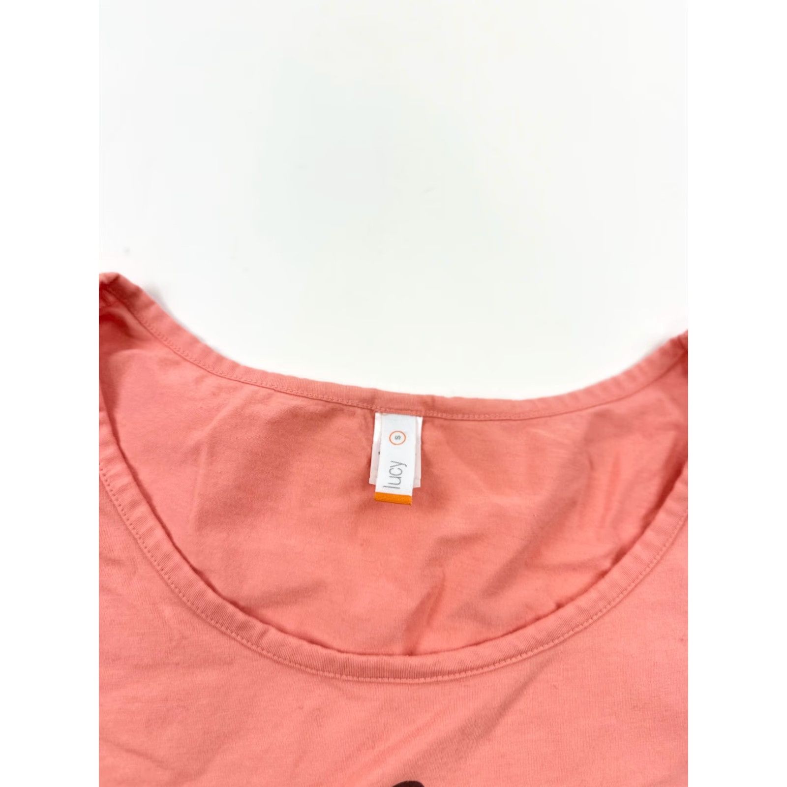 Vintage Lucy Shirt Womens Small Coral Embroidery Pima Cotton Short Sleeve Round Neck Tee Size S / US 4 / IT 40 - 3 Thumbnail