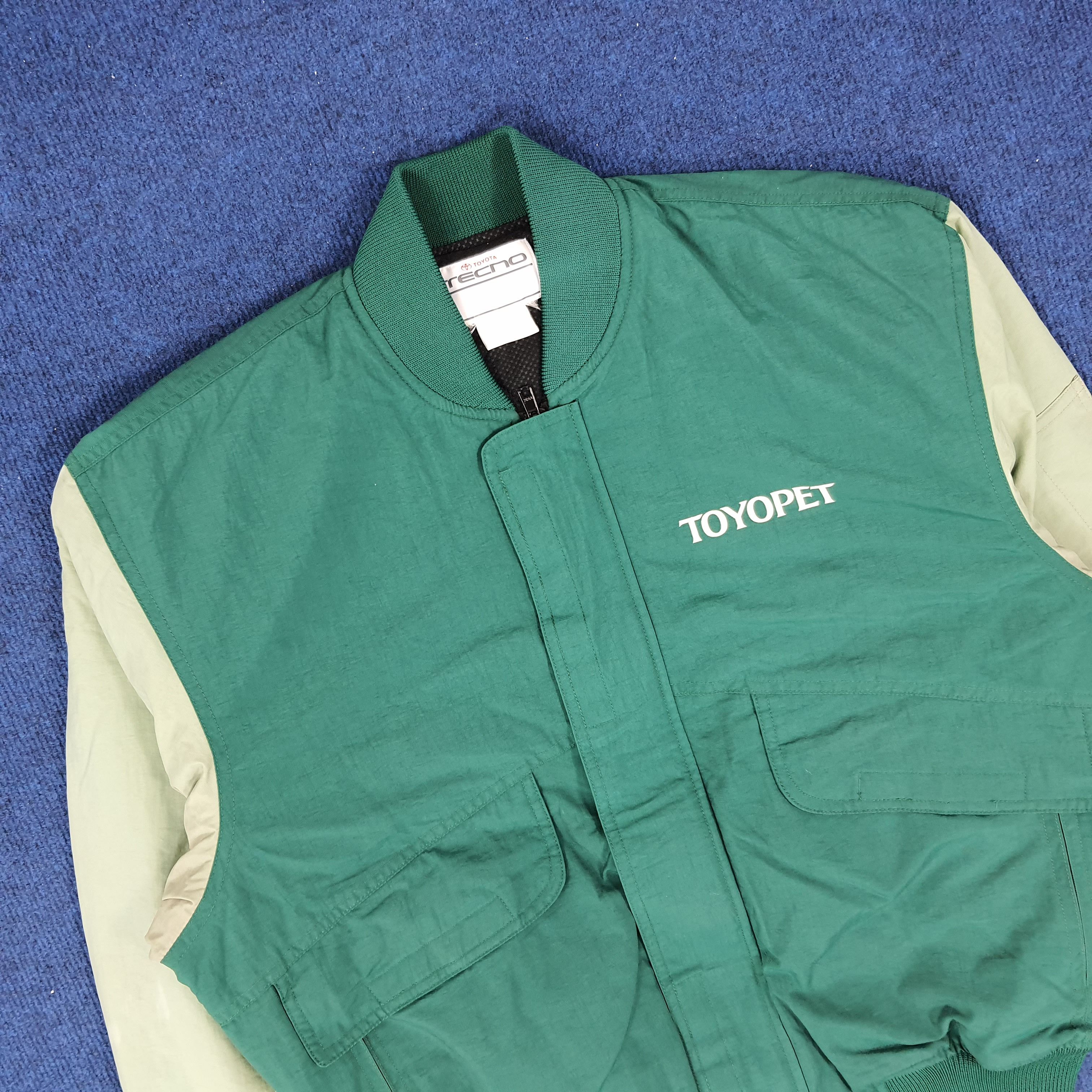 Japanese Brand × Vintage Vintage Toyota Tecno Toyopet Motorsports Bomber Jacket Size US L / EU 52-54 / 3 - 4 Thumbnail